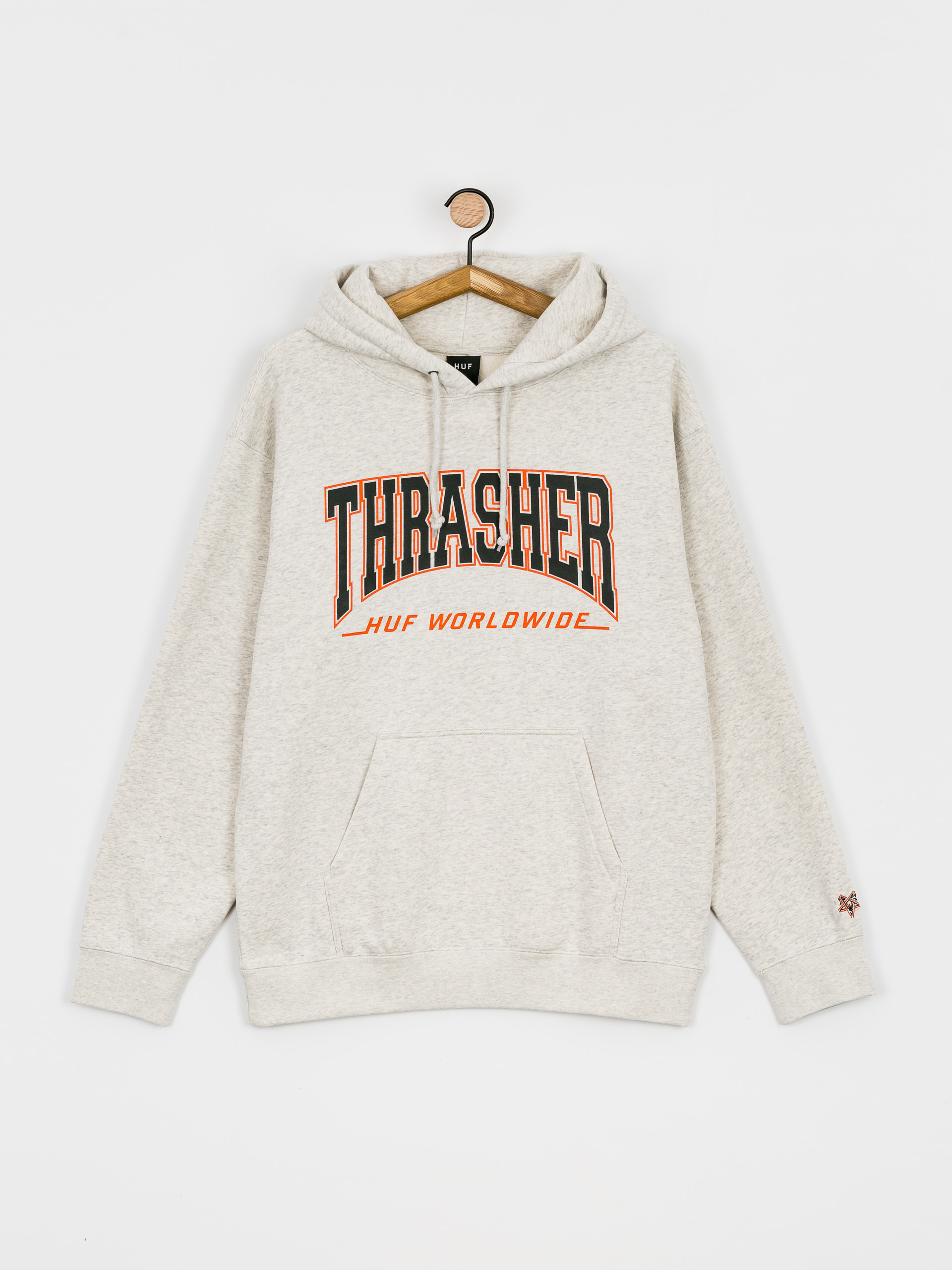 Bluza z kapturem HUF X Thrasher Bayview HD (athletic heather)