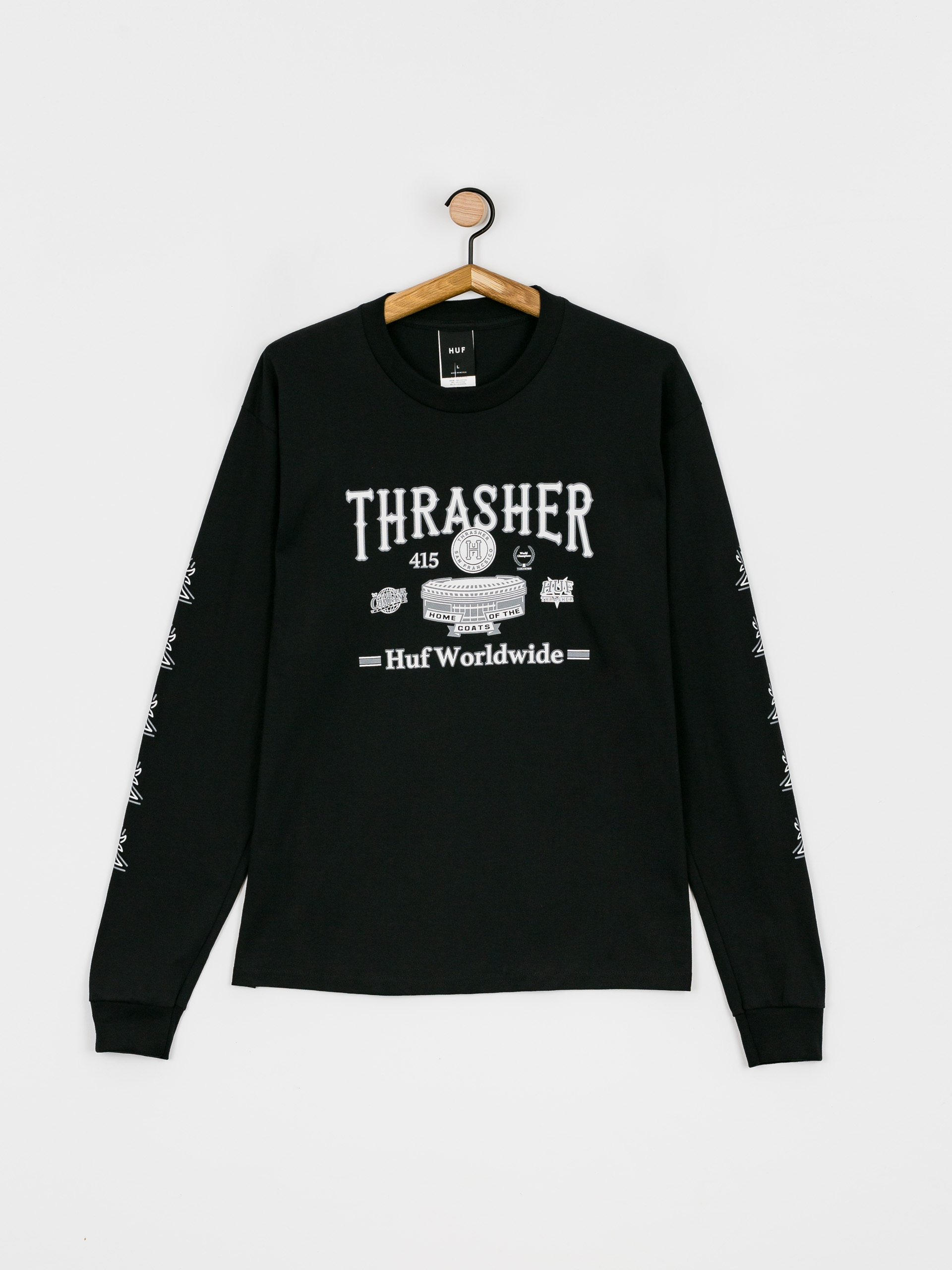 Longsleeve HUF X Thrasher Monteray (black)