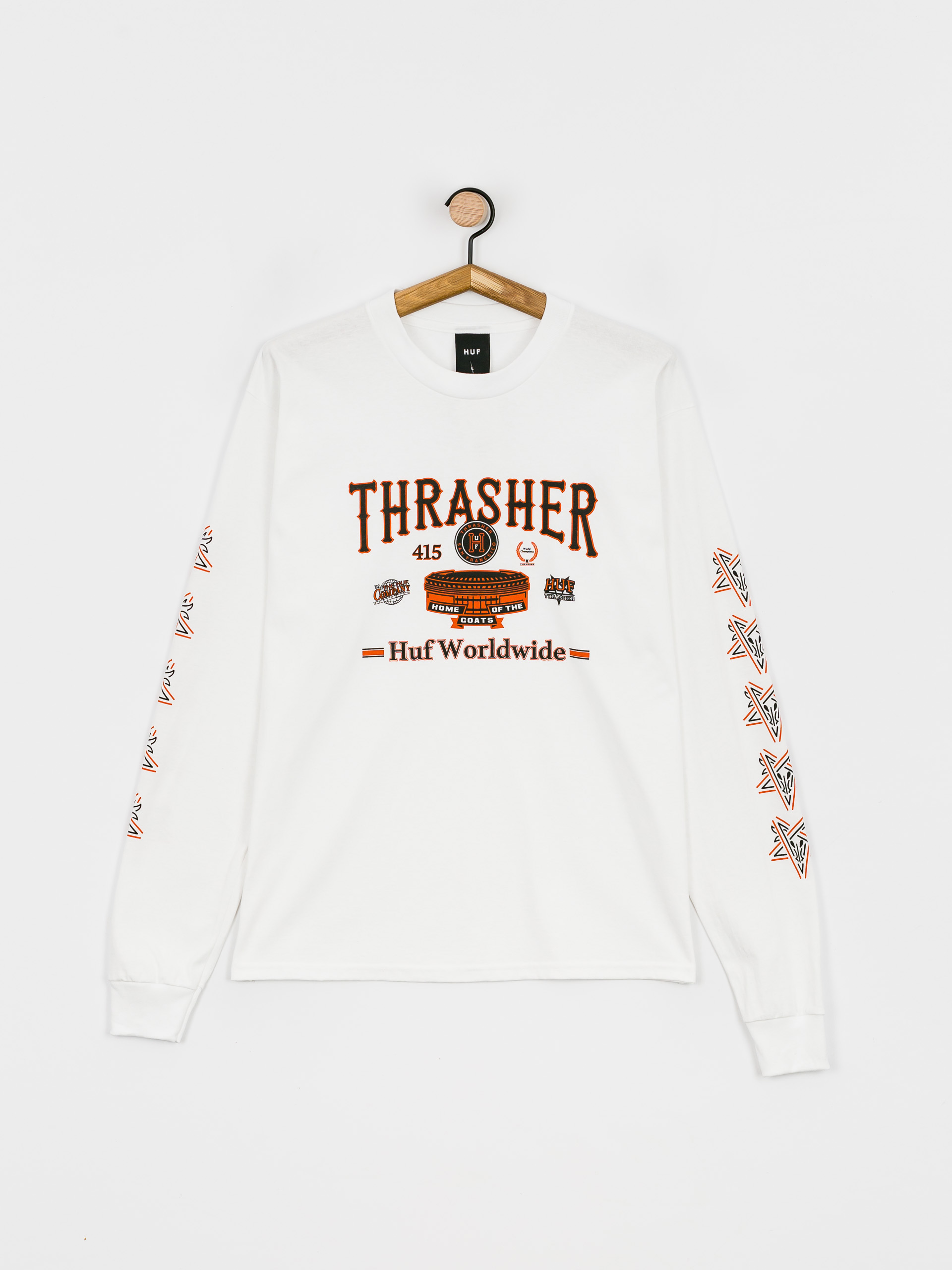 Longsleeve HUF X Thrasher Monteray (white)