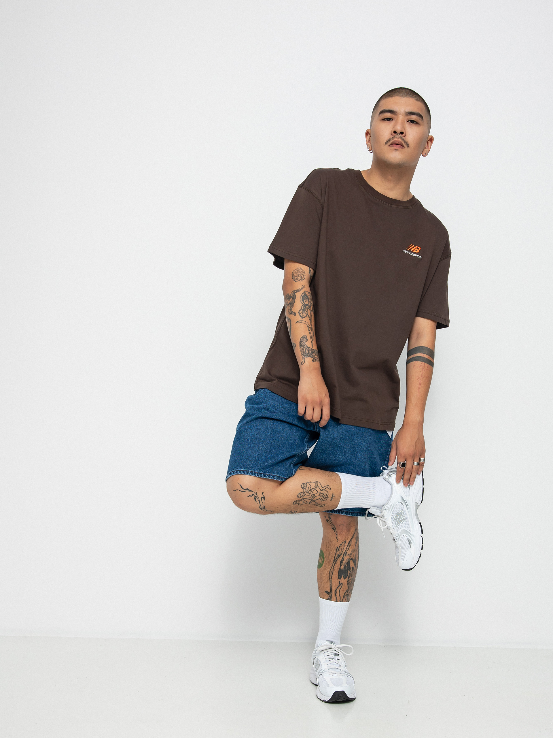 T-shirt New Balance Essentials Uni Ssentials (brown)