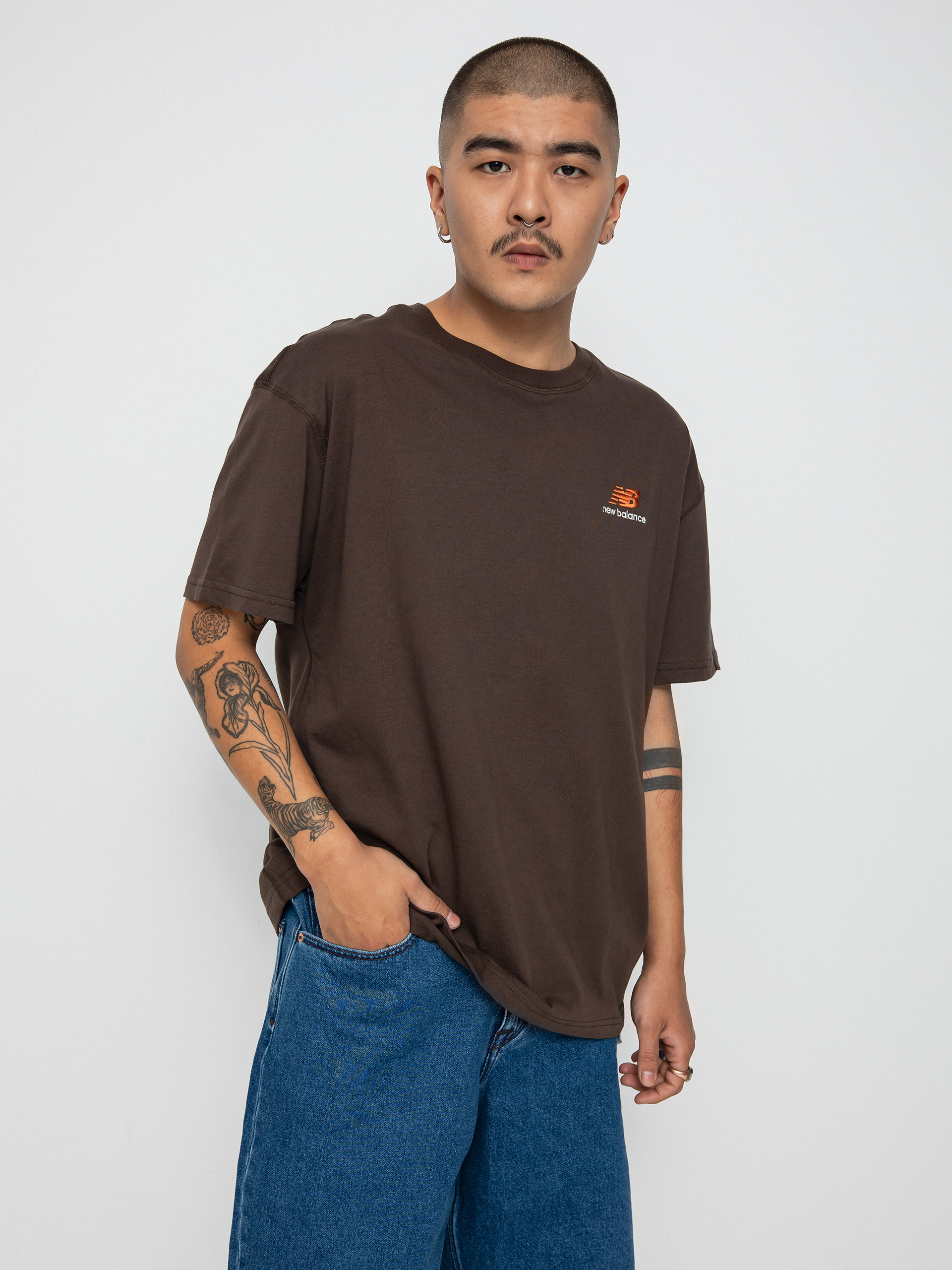 T-shirt New Balance Essentials Uni Ssentials (brown)