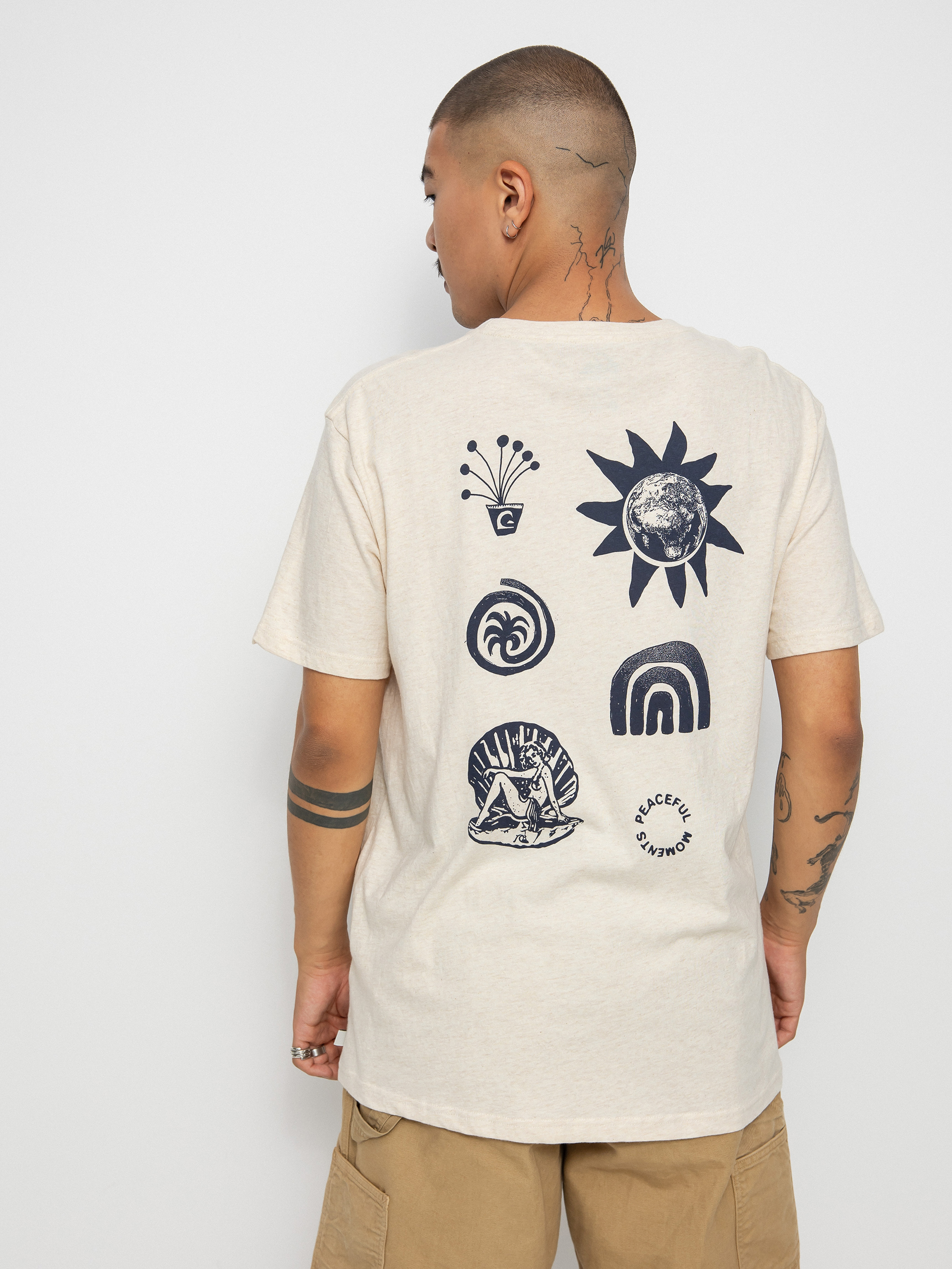 T-shirt Quiksilver Quiks Groove (antique white heather)