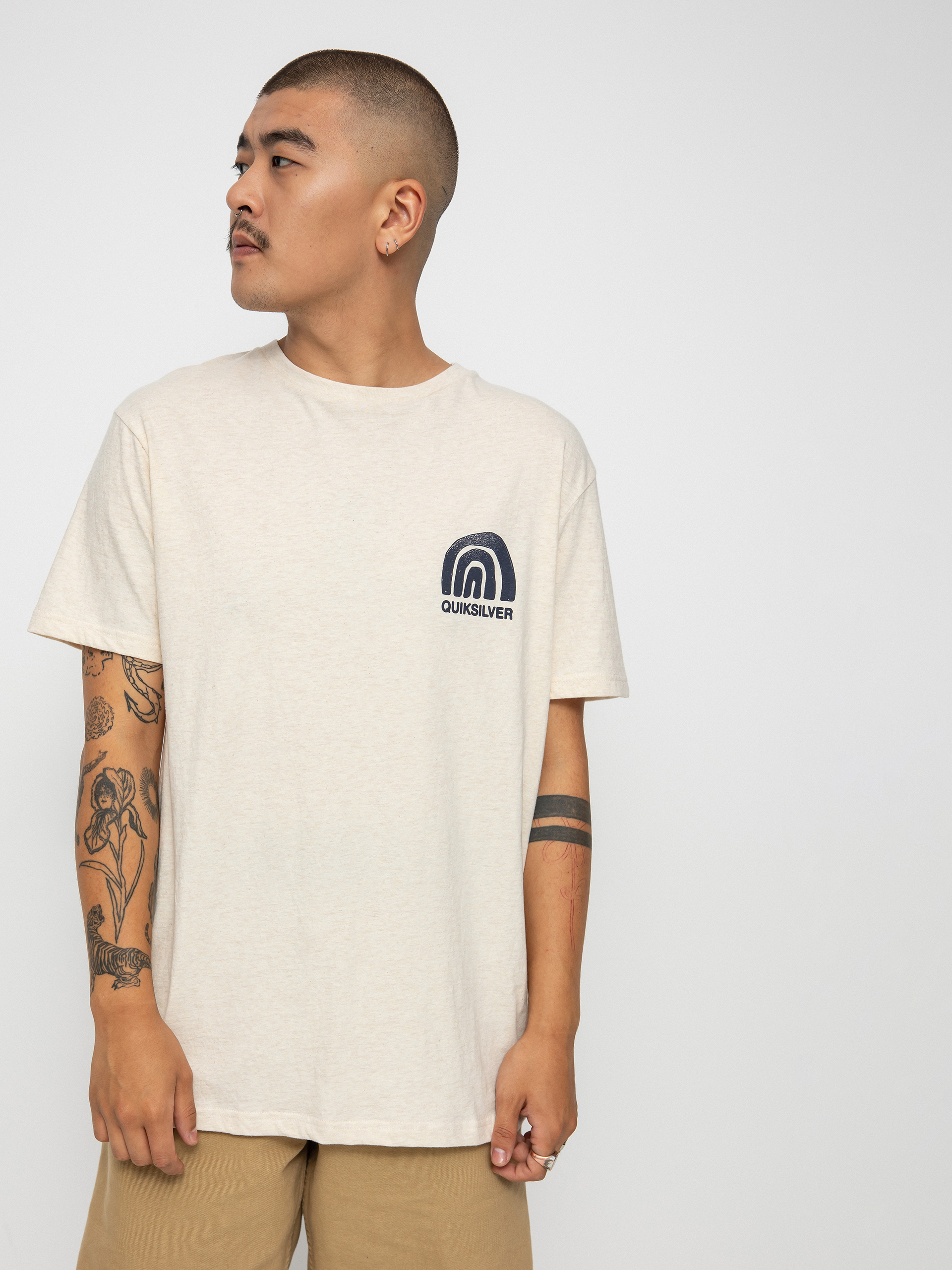 T-shirt Quiksilver Quiks Groove (antique white heather)