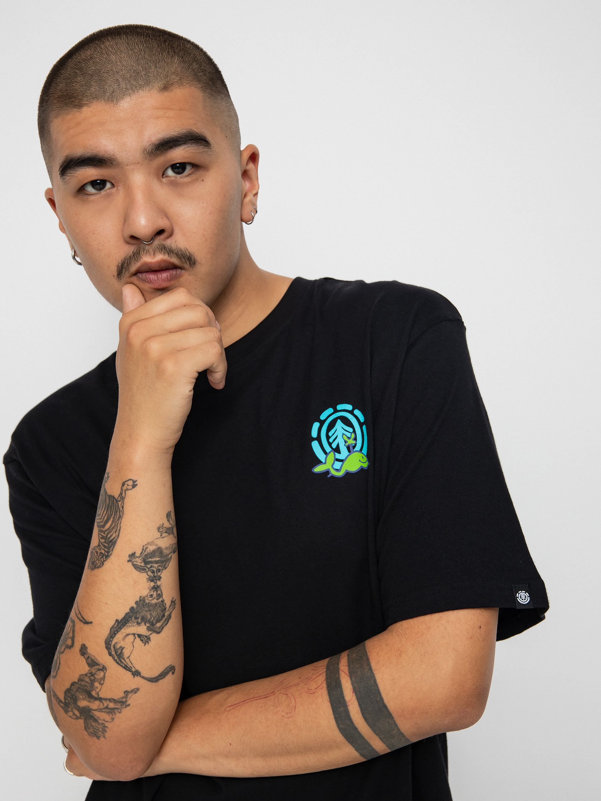 T-shirt Element Renard (flint black)