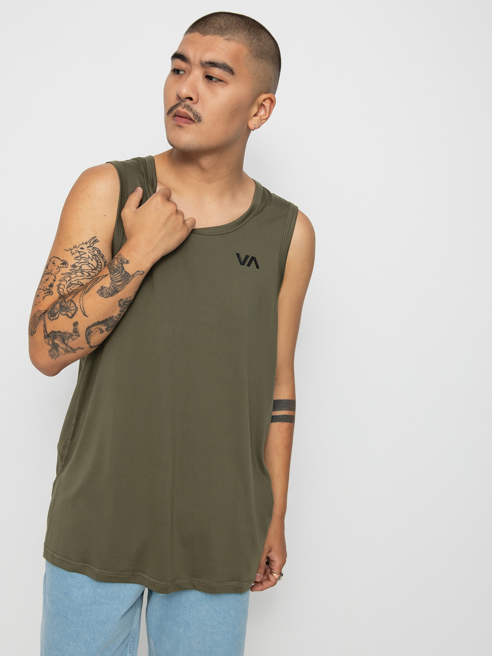 Koszulka RVCA Sport Vent Sl (olive)