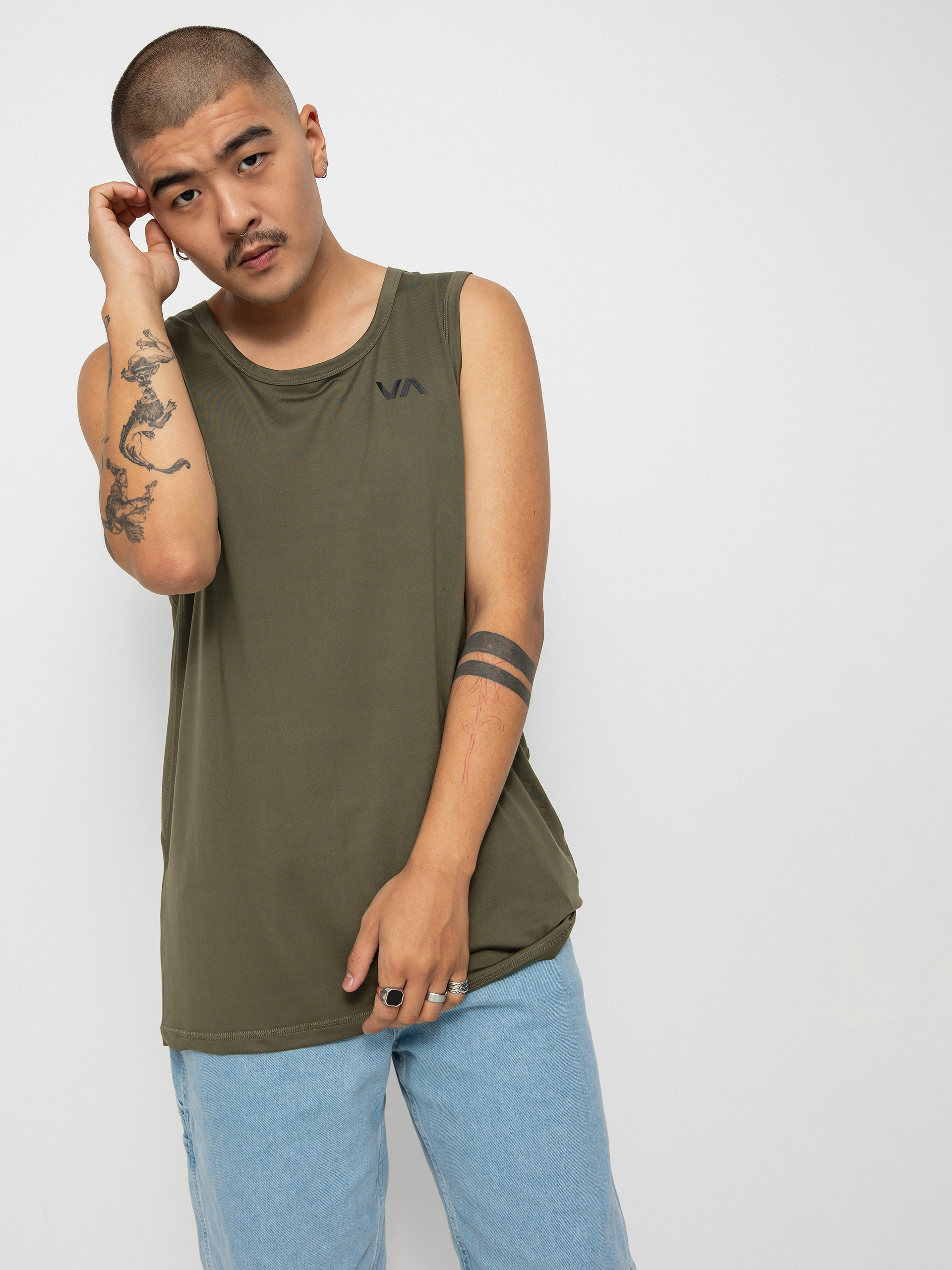 Koszulka RVCA Sport Vent Sl (olive)