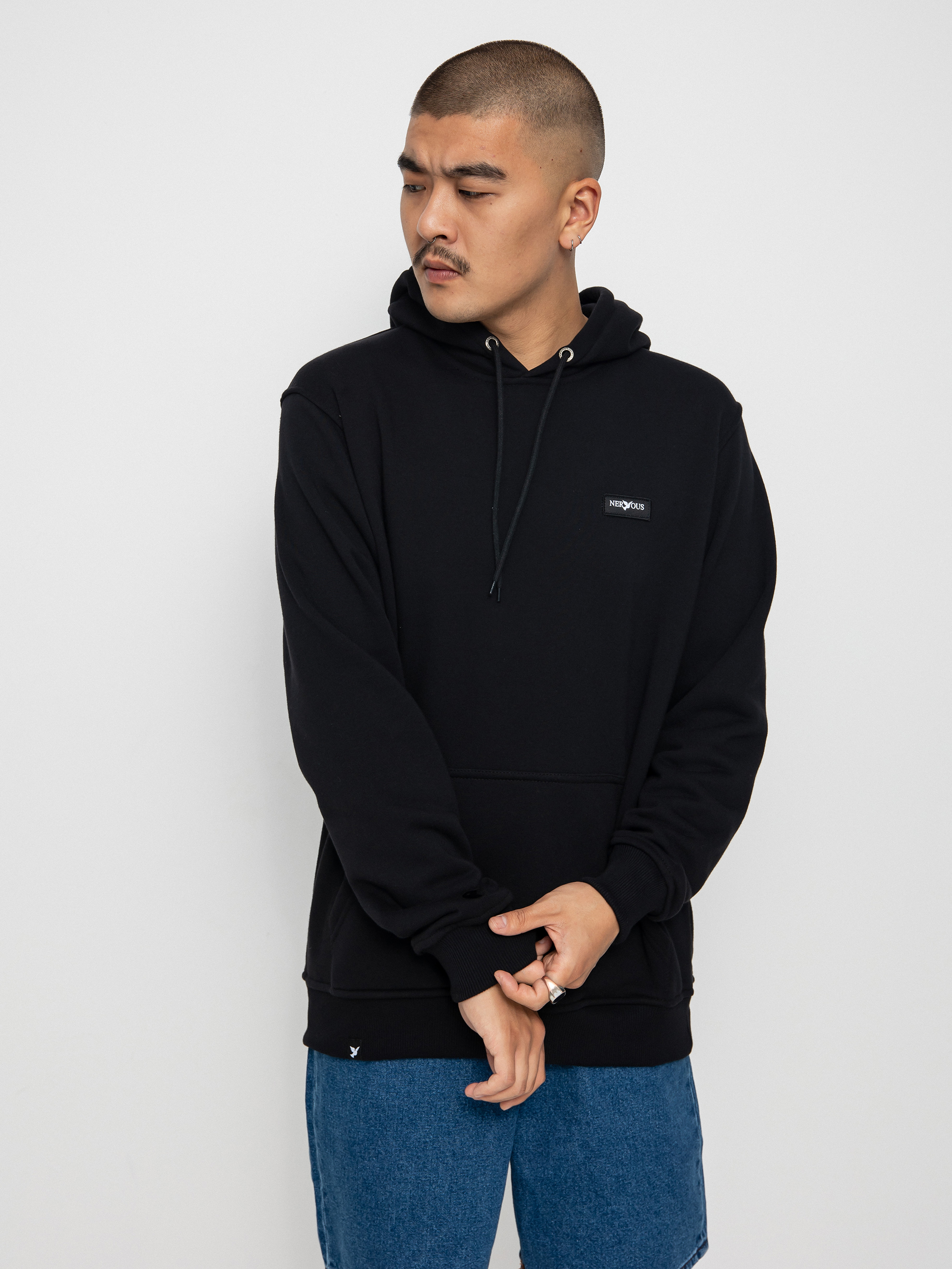 Bluza z kapturem Nervous Basic Classic HD (black)