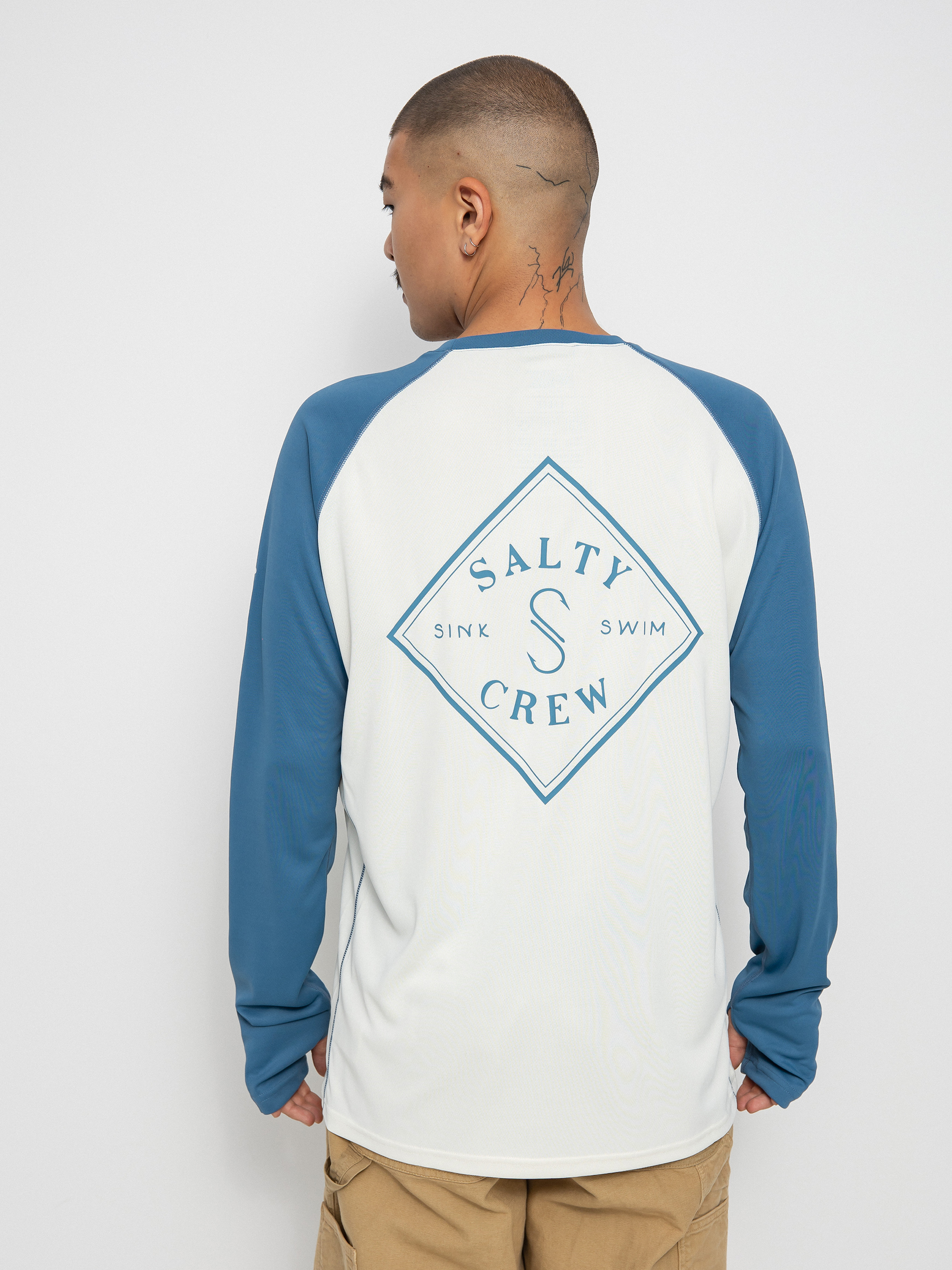 Longsleeve Salty Crew Tippet Covert Pinnacle Uv (harbor blue)