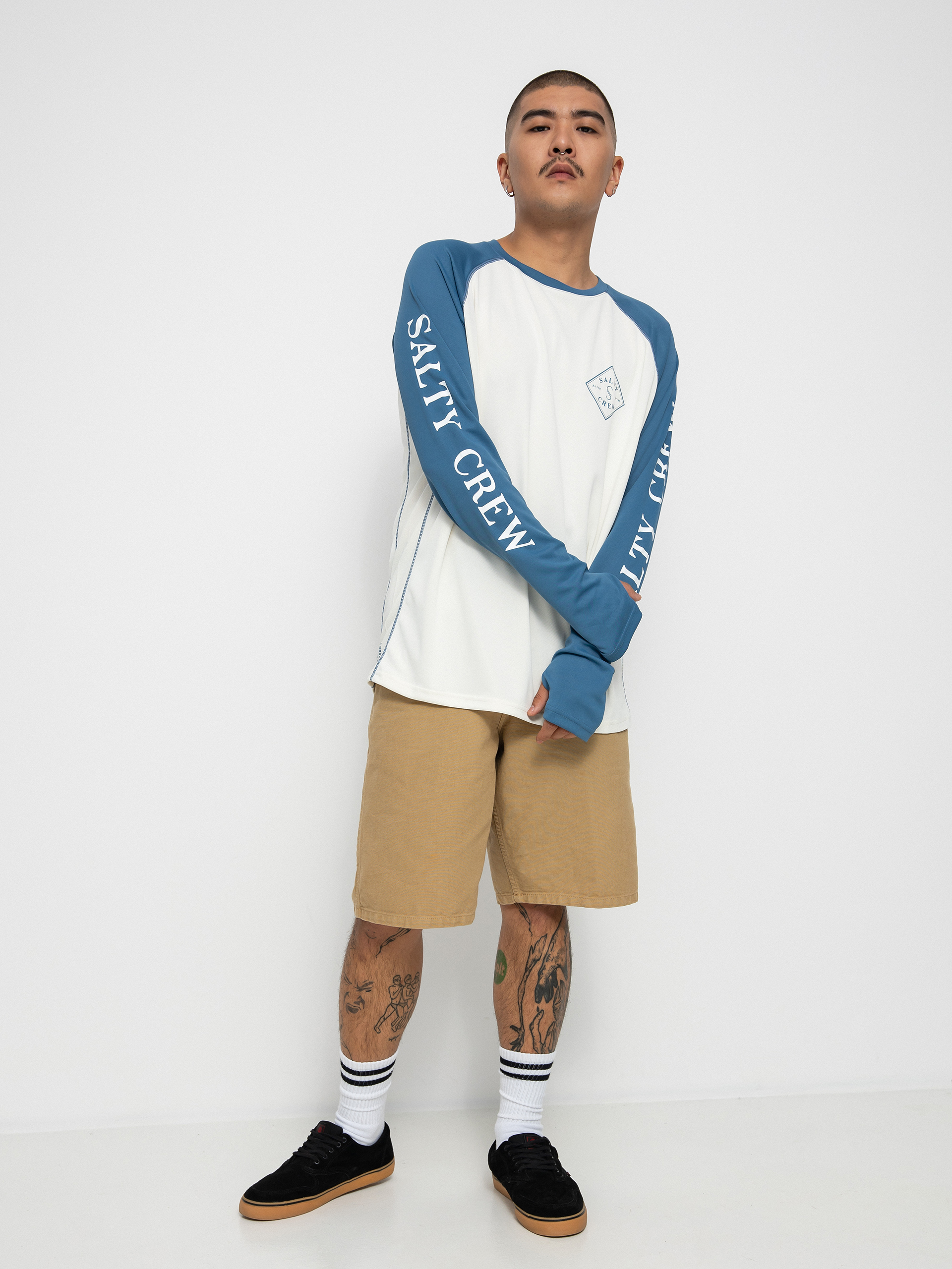 Longsleeve Salty Crew Tippet Covert Pinnacle Uv (harbor blue)