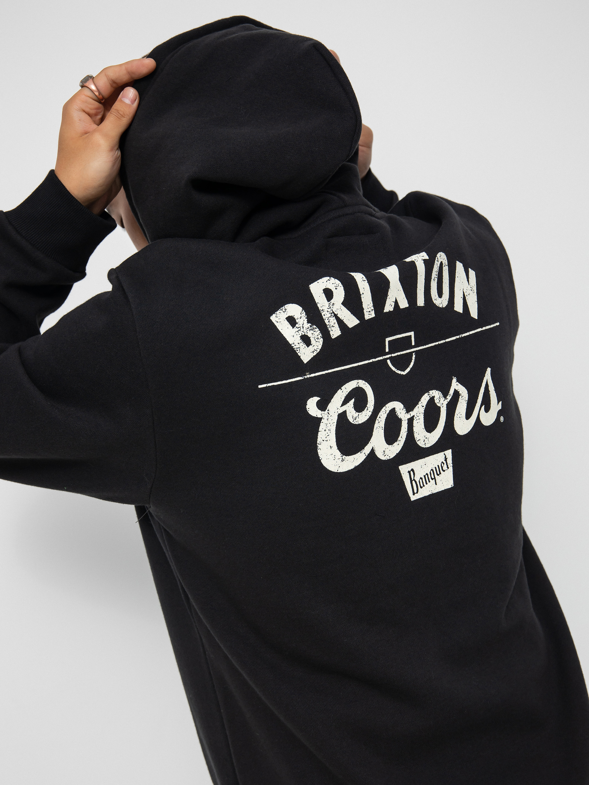 Bluza z kapturem Brixton Coors Labor HD (black)