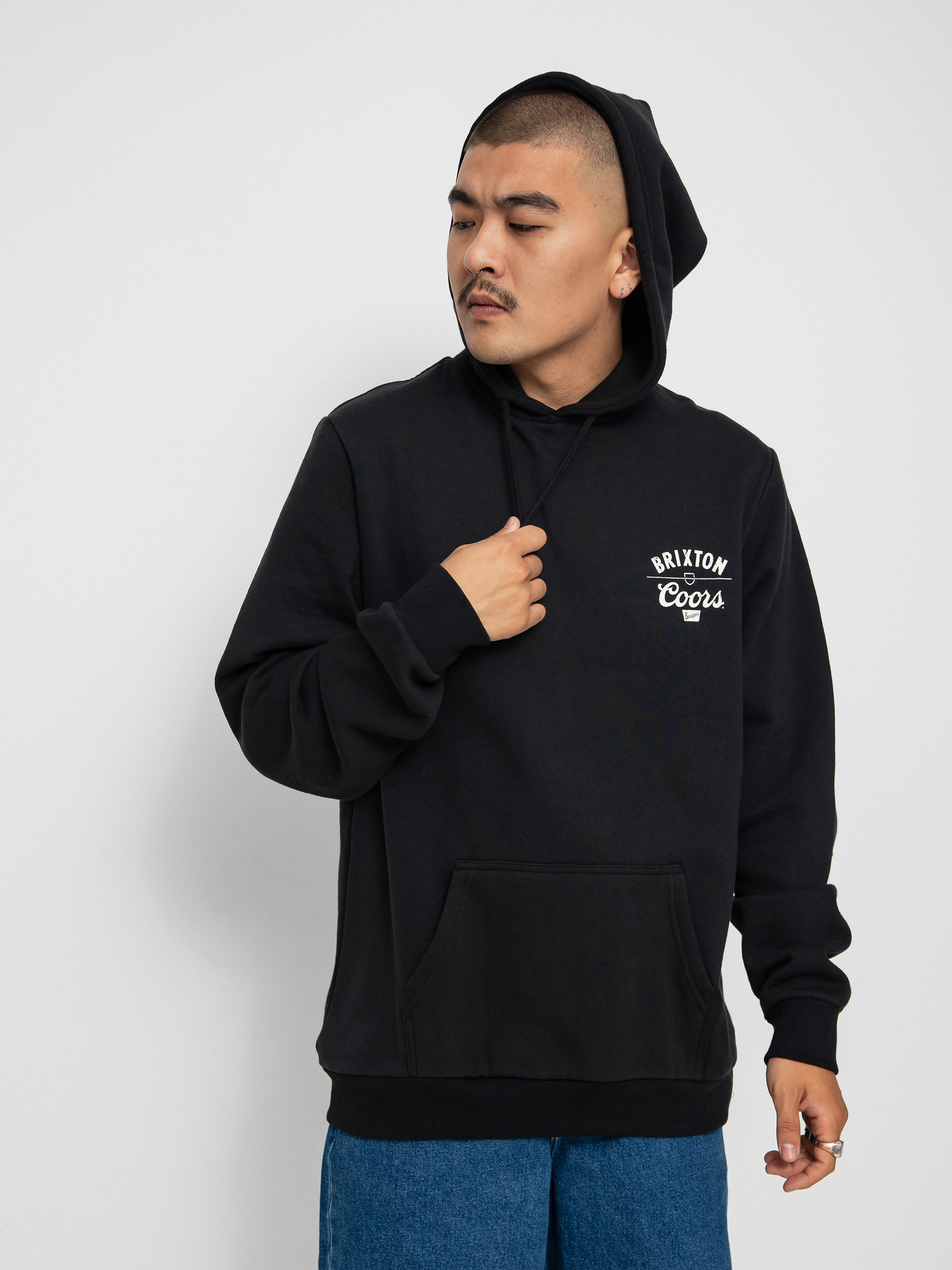 Bluza z kapturem Brixton Coors Labor HD (black)