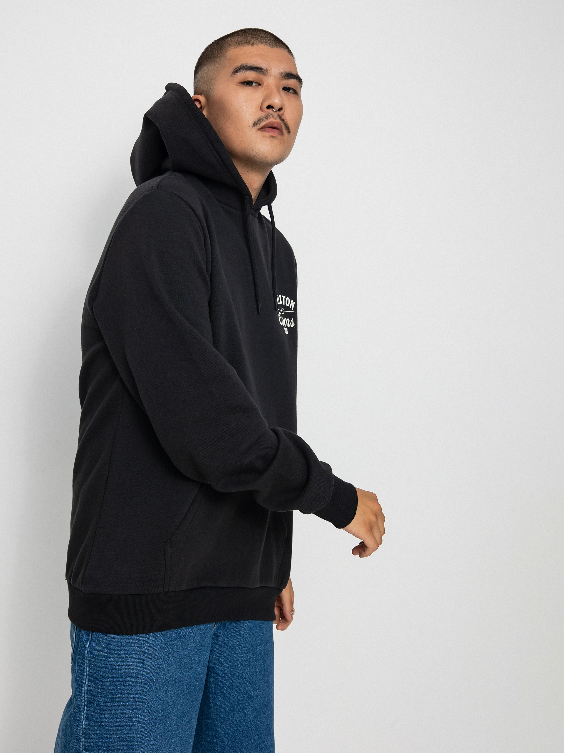 Bluza z kapturem Brixton Coors Labor HD (black)