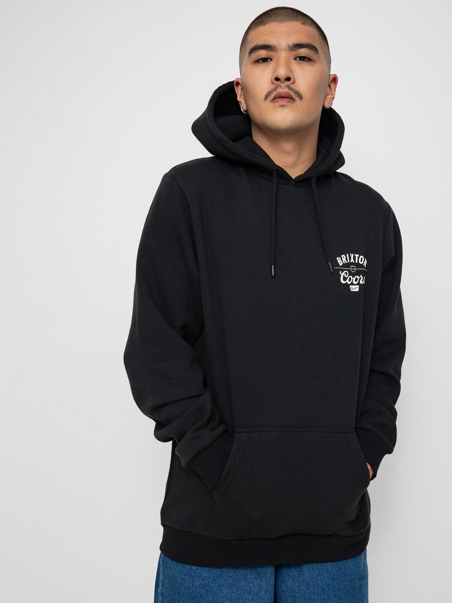 Bluza z kapturem Brixton Coors Labor HD (black)