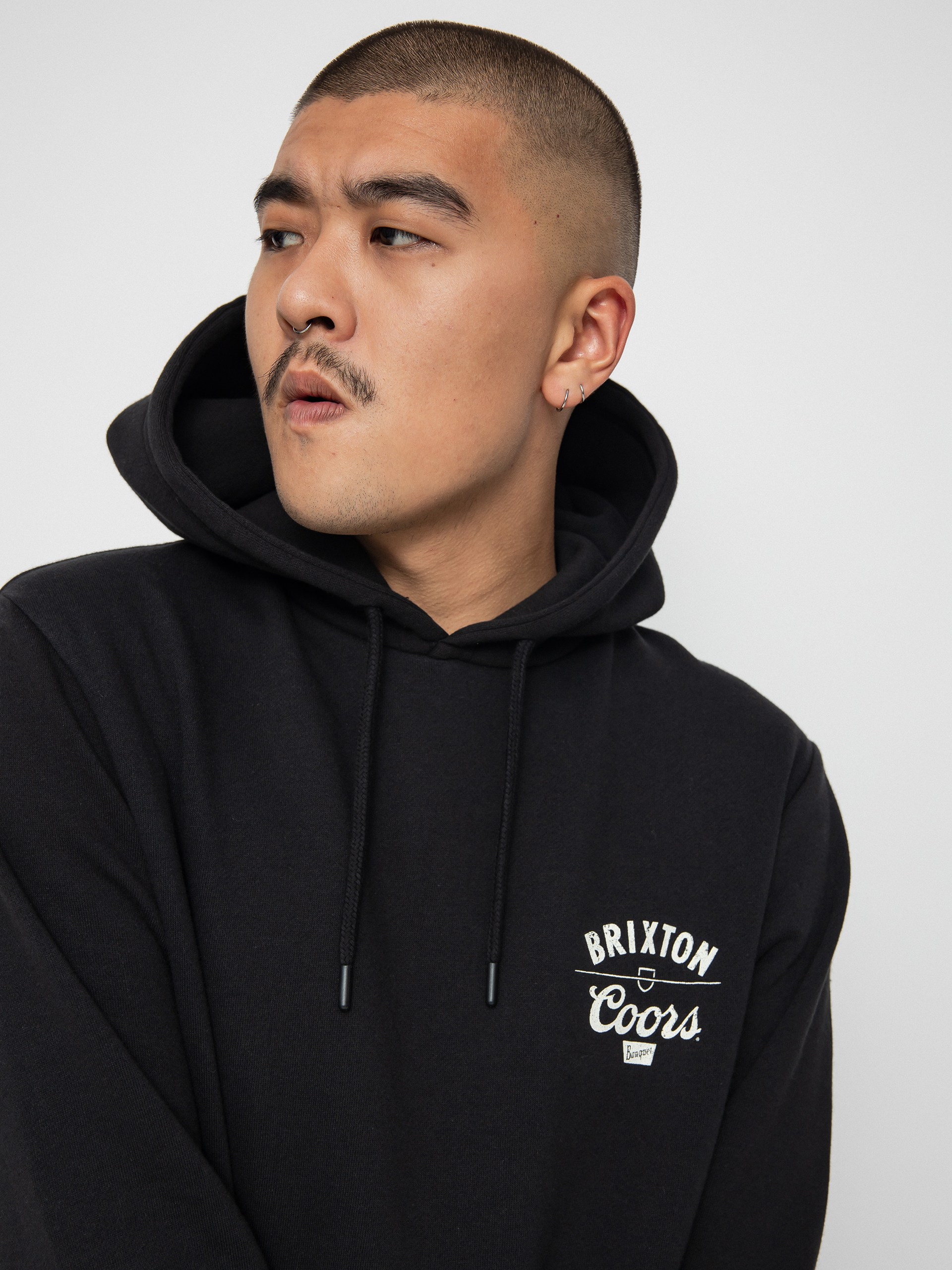 Bluza z kapturem Brixton Coors Labor HD (black)