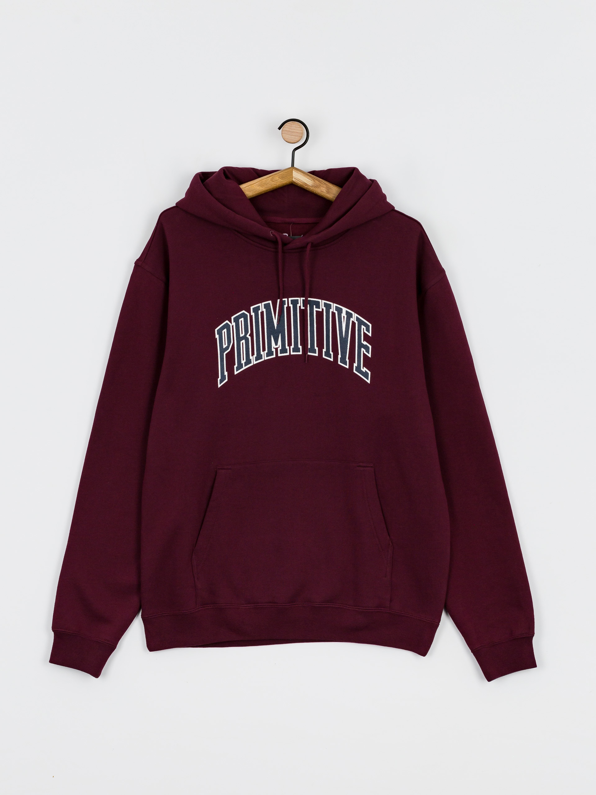 Bluza z kapturem Primitive Collegiate Arch HD (burgundy)