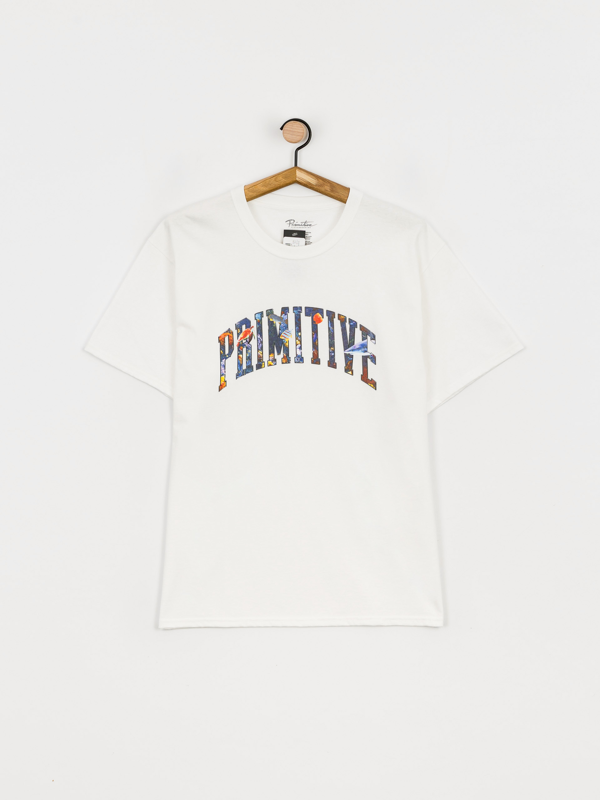 T-shirt Primitive Collegiate Aquatic (white)
