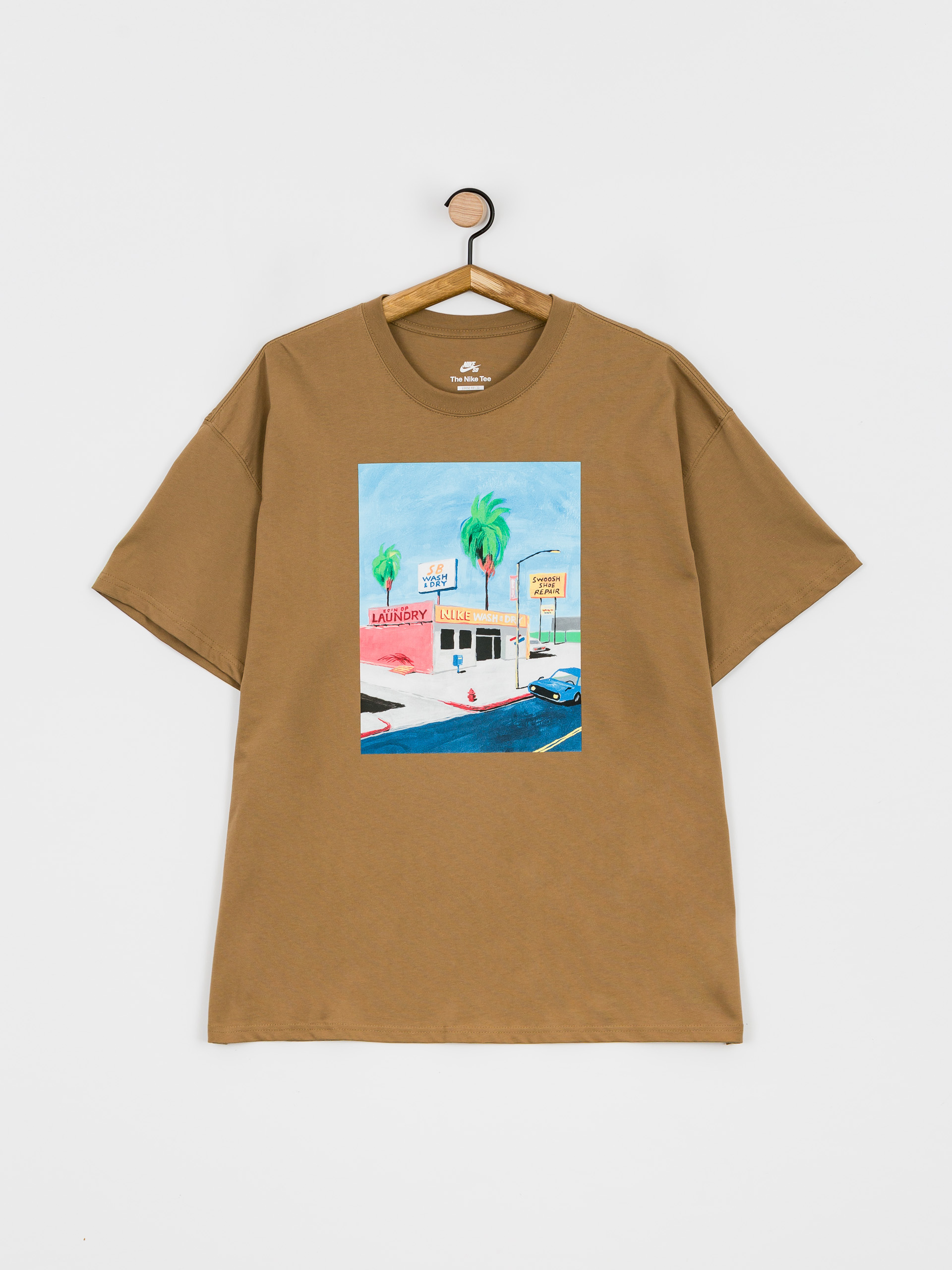 T-shirt Nike SB Laundry (dk driftwood)