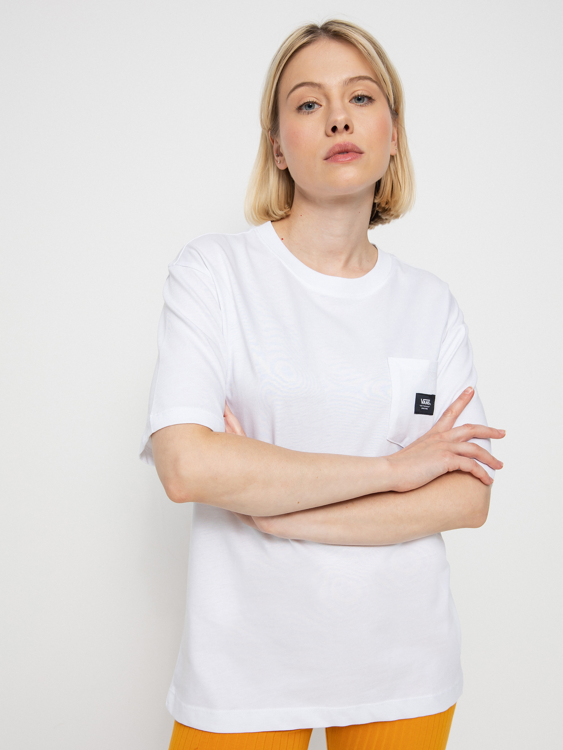 T-shirt Vans Patched Up Pocket Wmn (white)