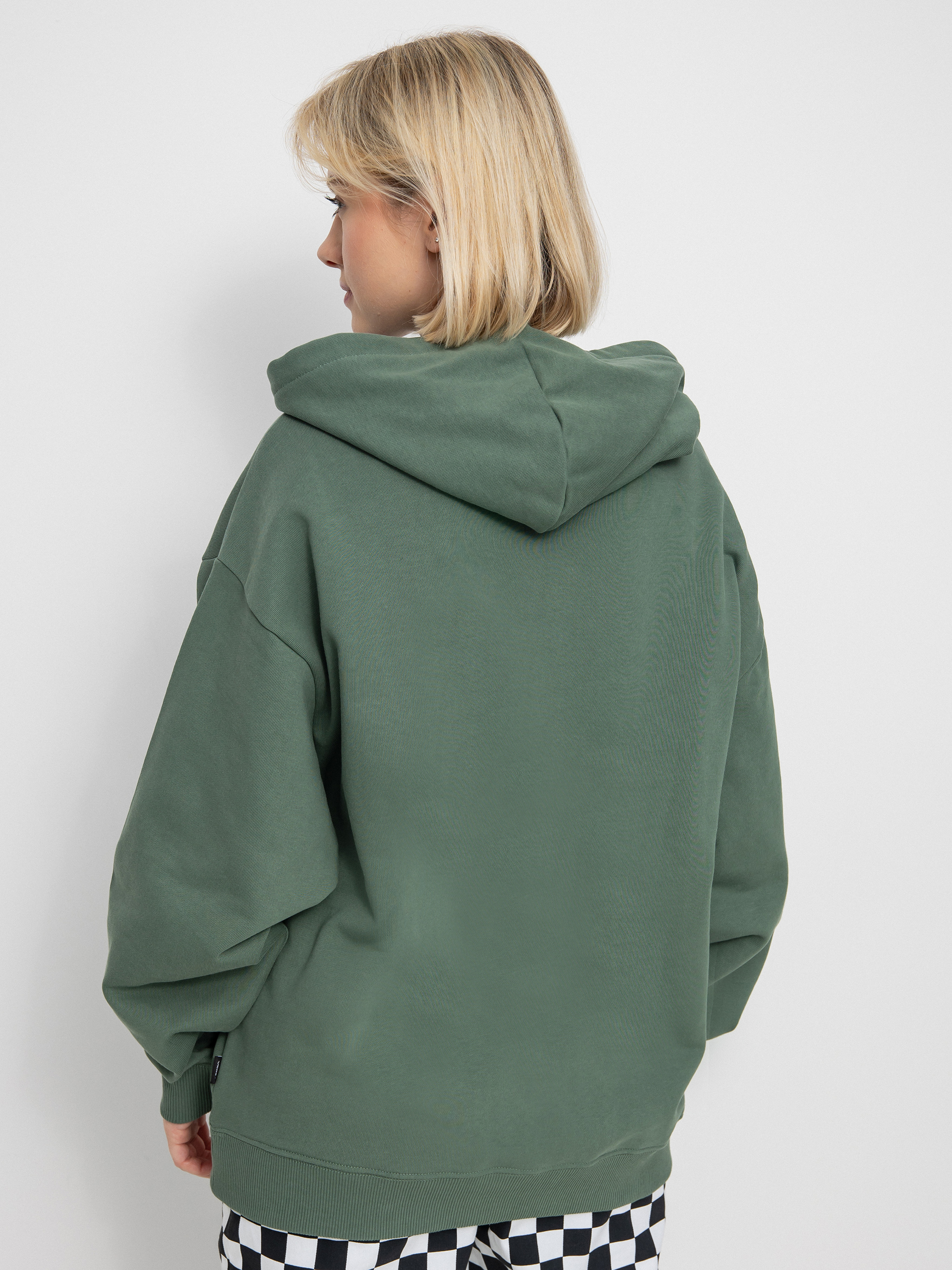 Bluza z kapturem Vans Flying V Uniw Ft Ls HD Wmn (duck green)