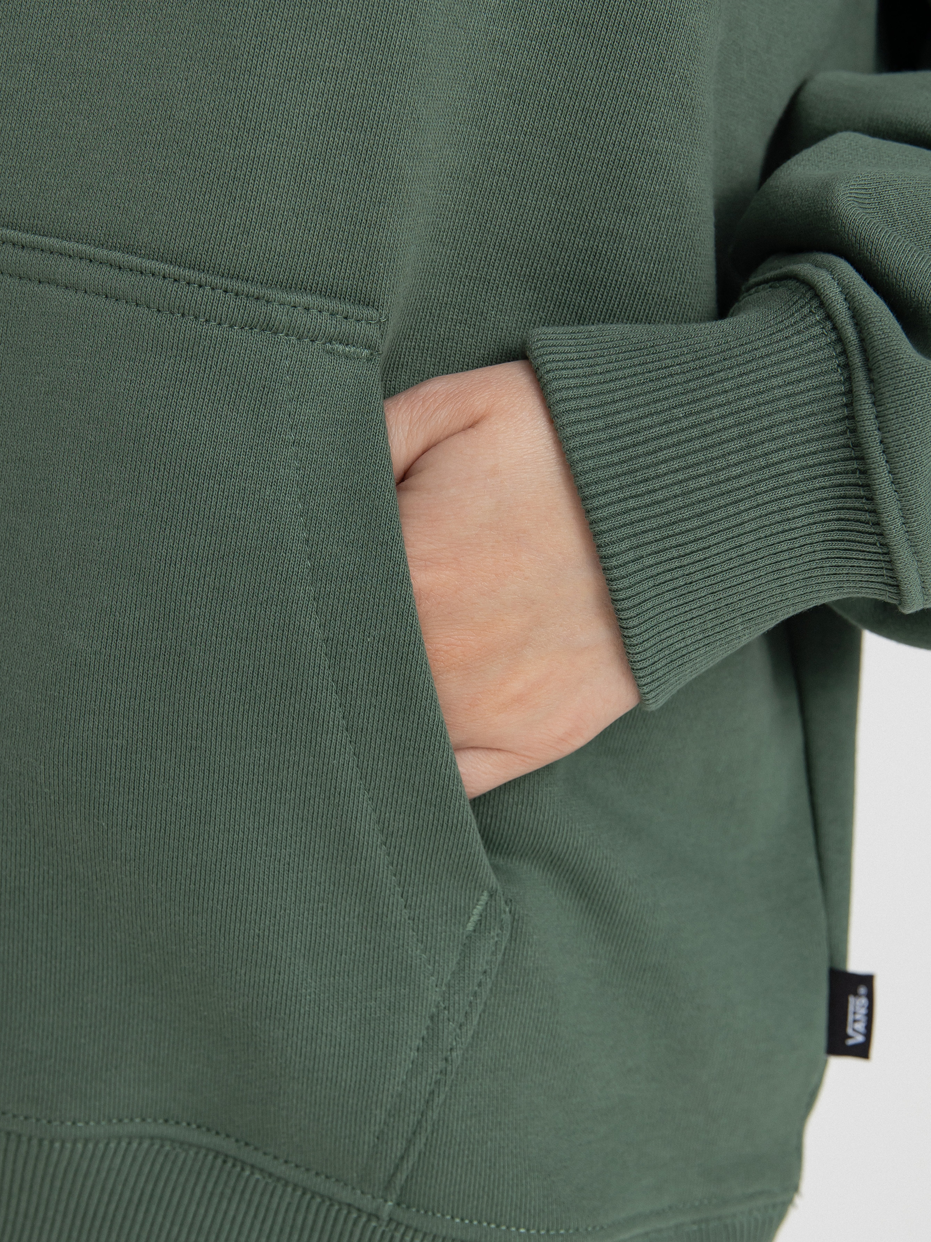 Bluza z kapturem Vans Flying V Uniw Ft Ls HD Wmn (duck green)