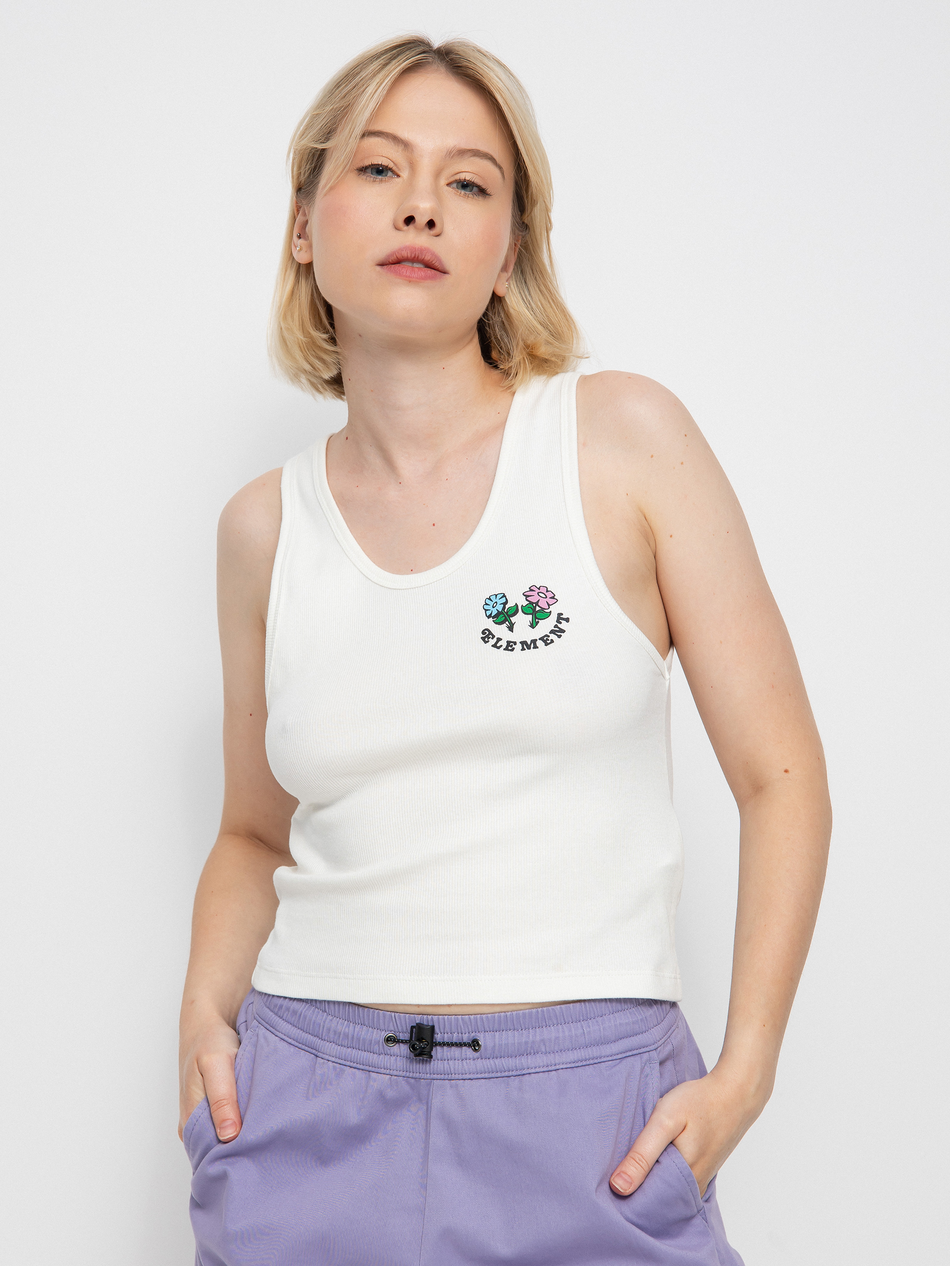 Koszulka Element Smile Crop Wmn (off white)