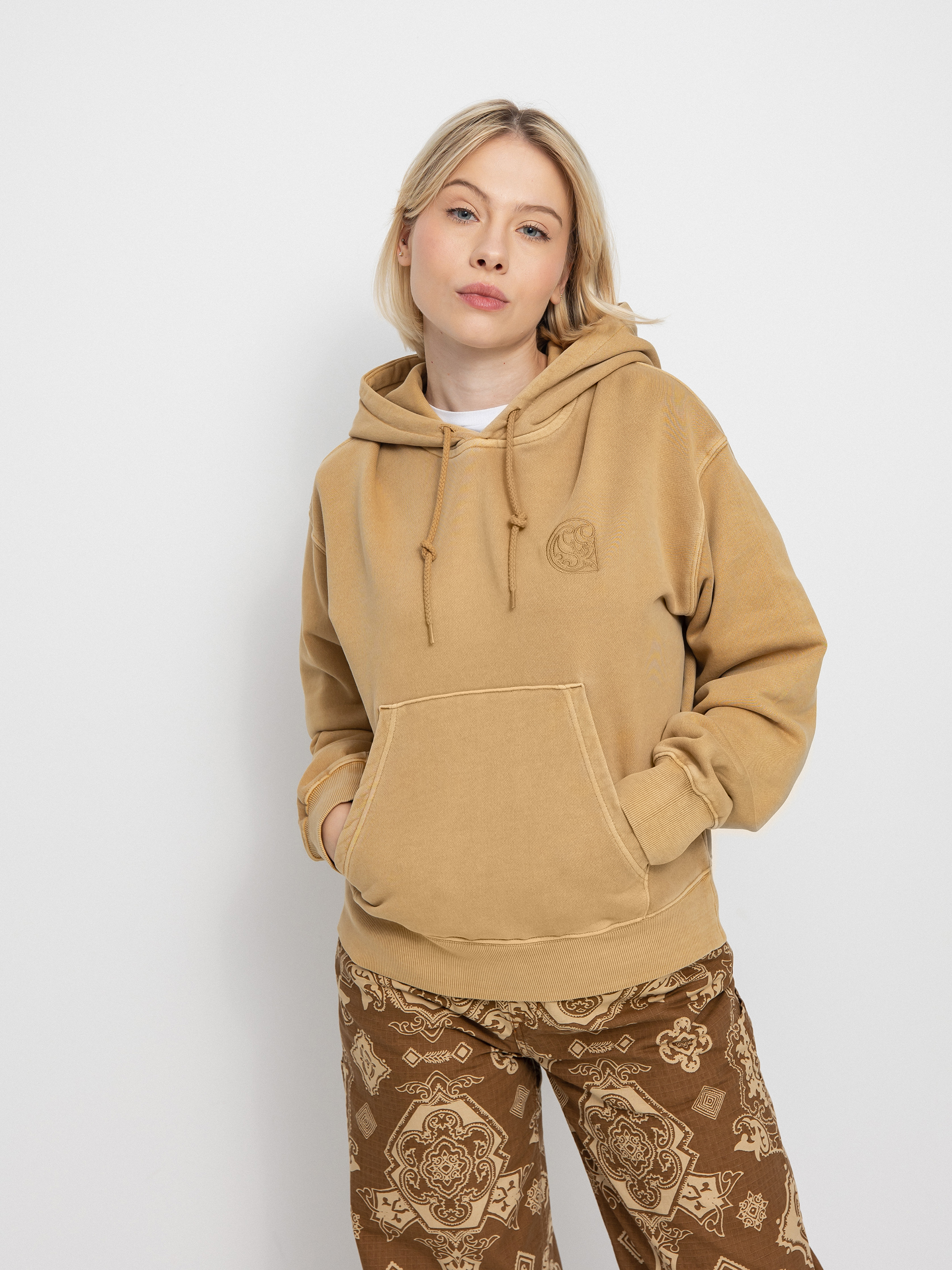 Bluza z kapturem Carhartt WIP Verse C HD Wmn (dusty h brown)