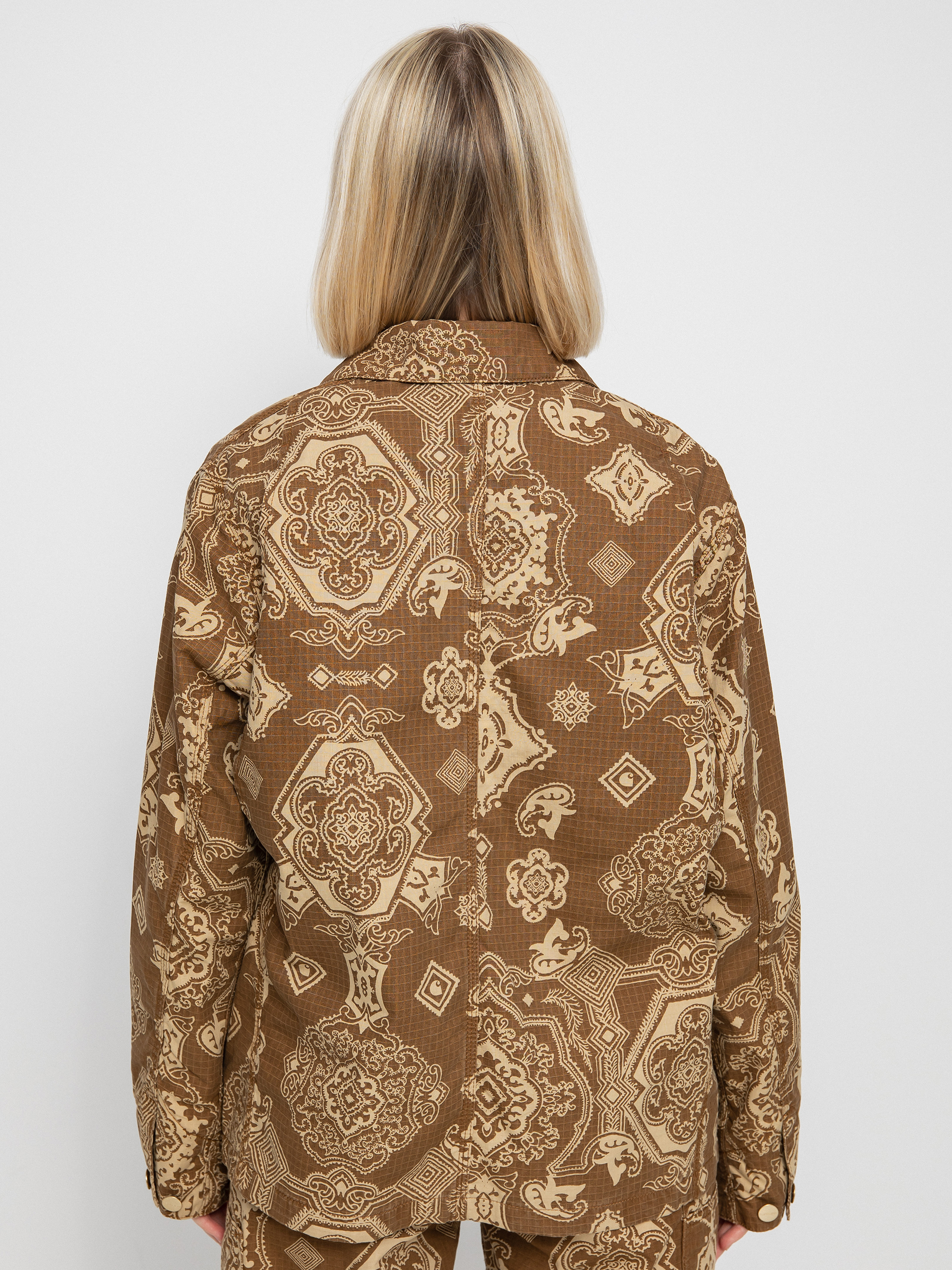 Kurtka Carhartt WIP Irving Coat Wmn (verse print/hamilton brown)