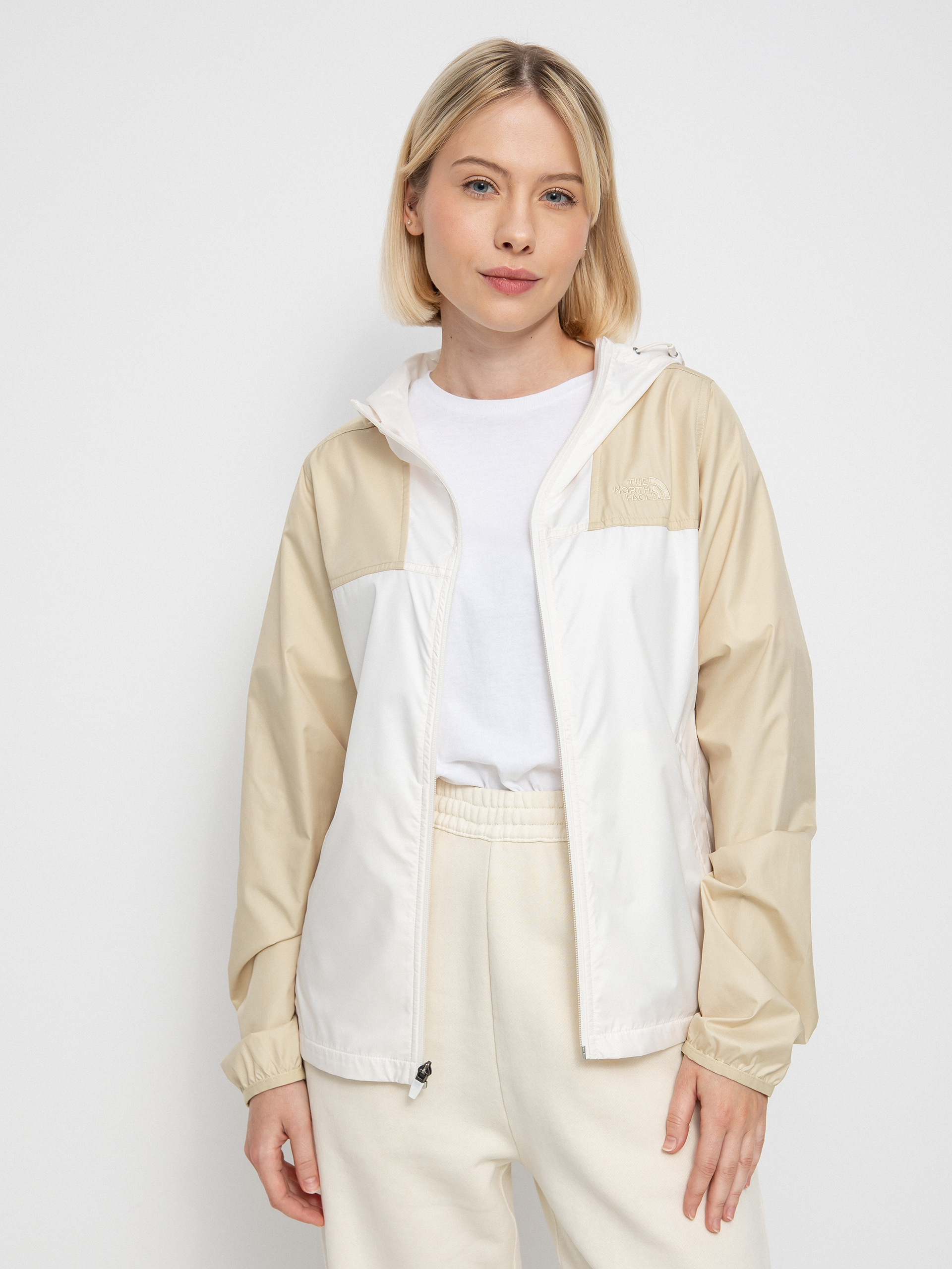 Kurtka The North Face Cyclone Wmn (gardenia white/gravel)