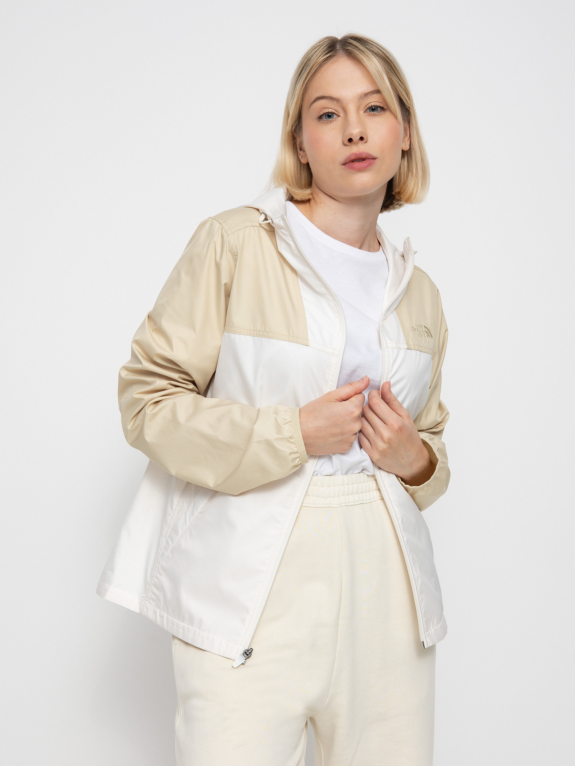 Kurtka The North Face Cyclone Wmn (gardenia white/gravel)