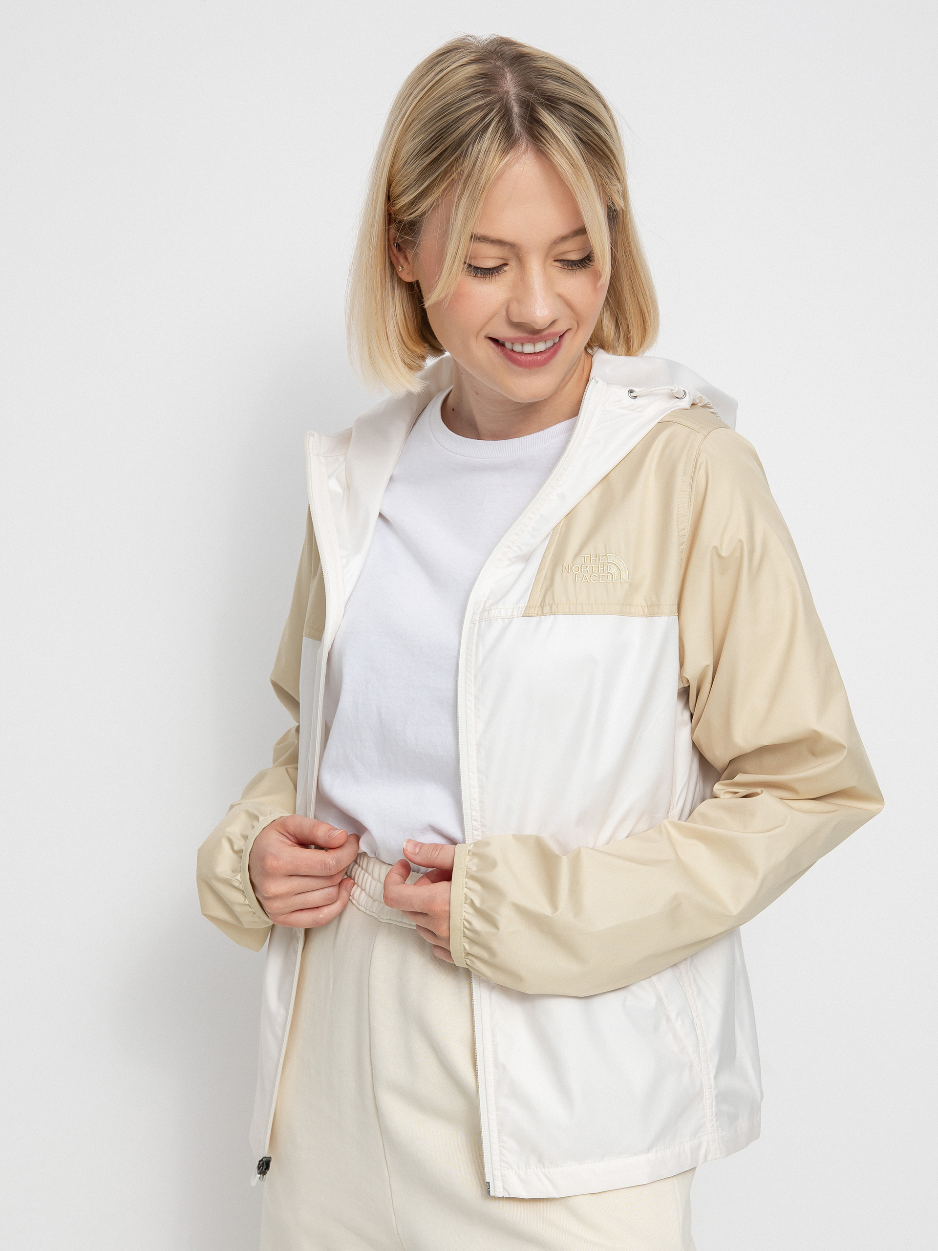 Kurtka The North Face Cyclone Wmn (gardenia white/gravel)