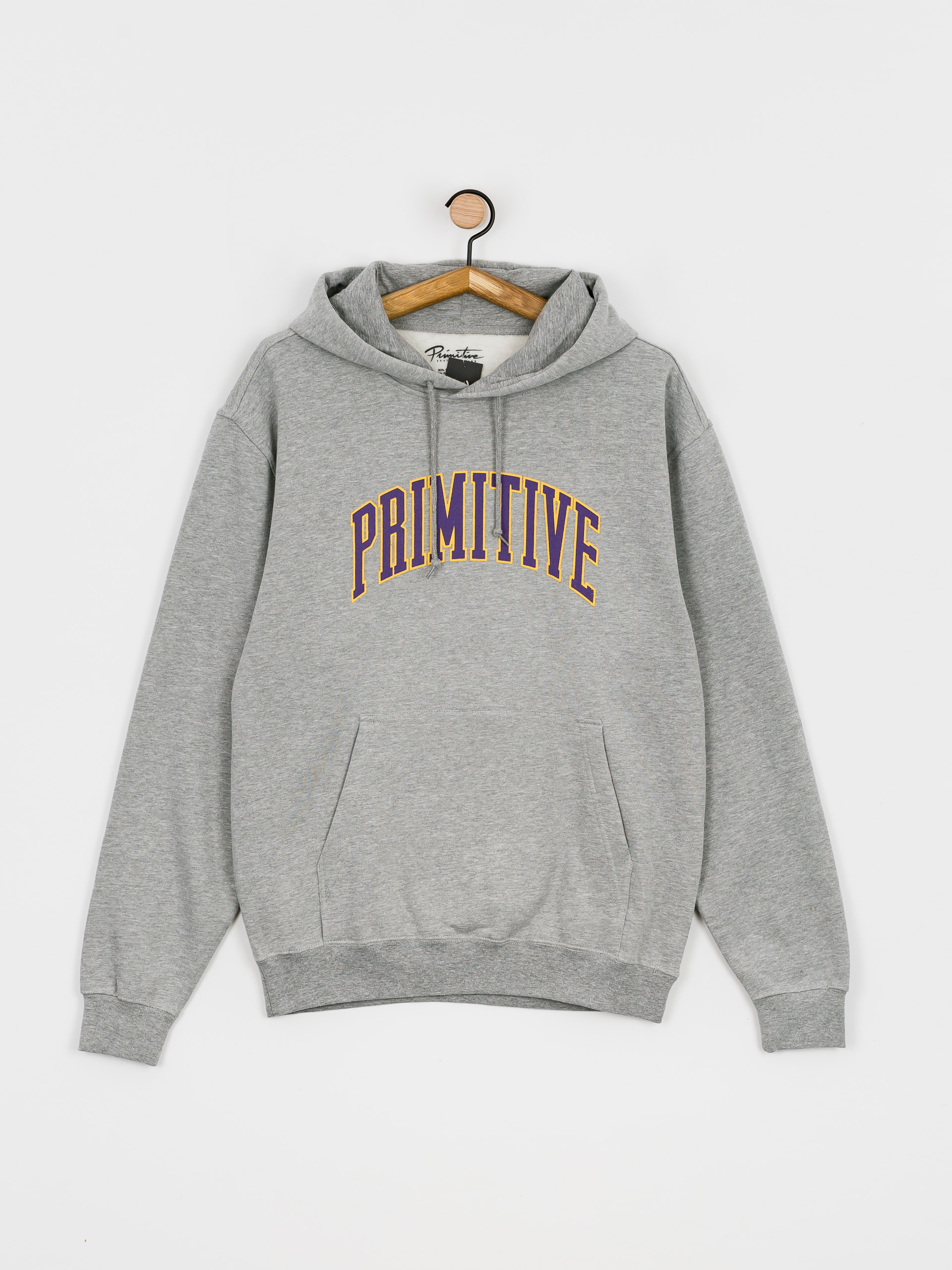 Bluza z kapturem Primitive Collegiate Arch HD (heather grey)