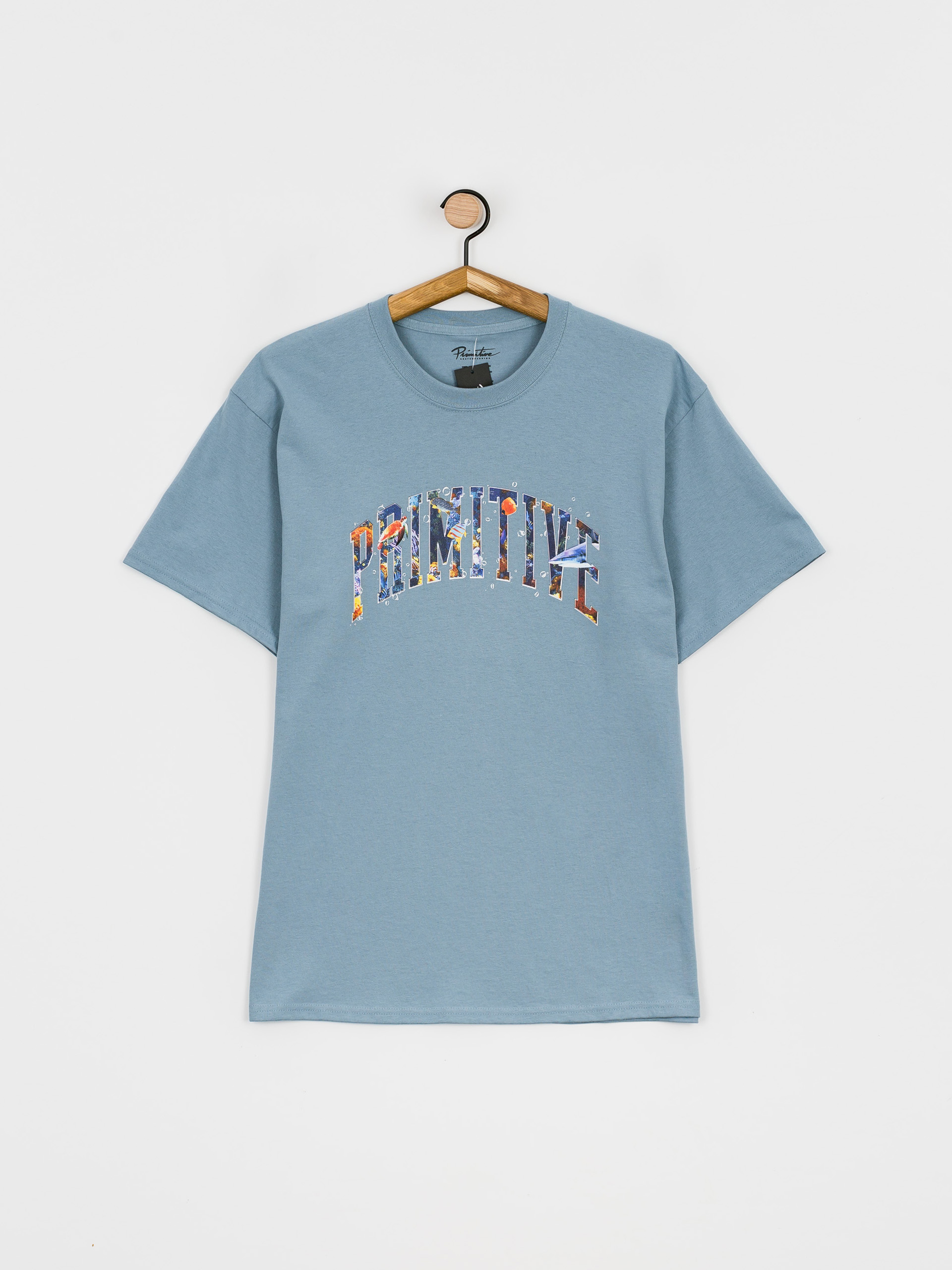 T-shirt Primitive Collegiate Aquatic (slate)