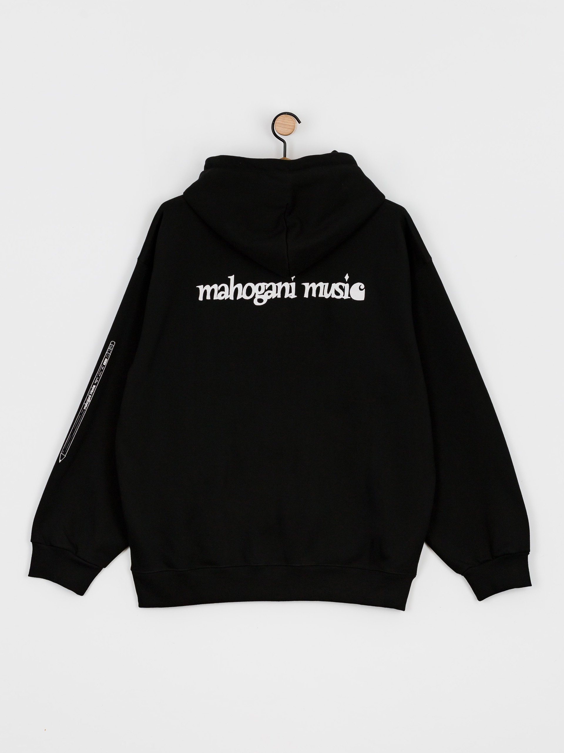 Bluza z kapturem Carhartt WIP X Relevant Parties Vol 2 Mahogani Music HD (black/white)