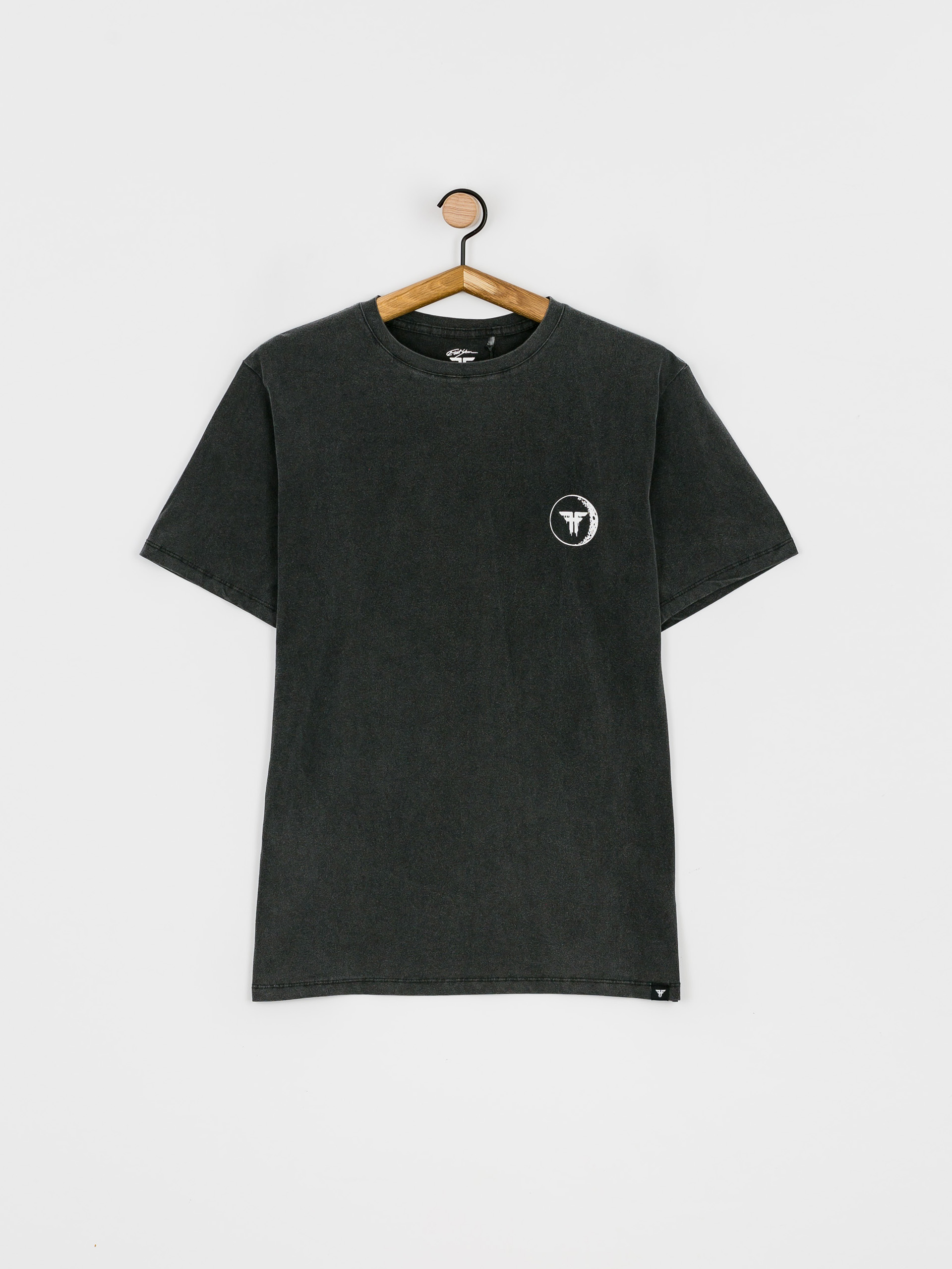T-shirt Fallen Dead Moon (black enzymatic wash/white x elliot sloan)