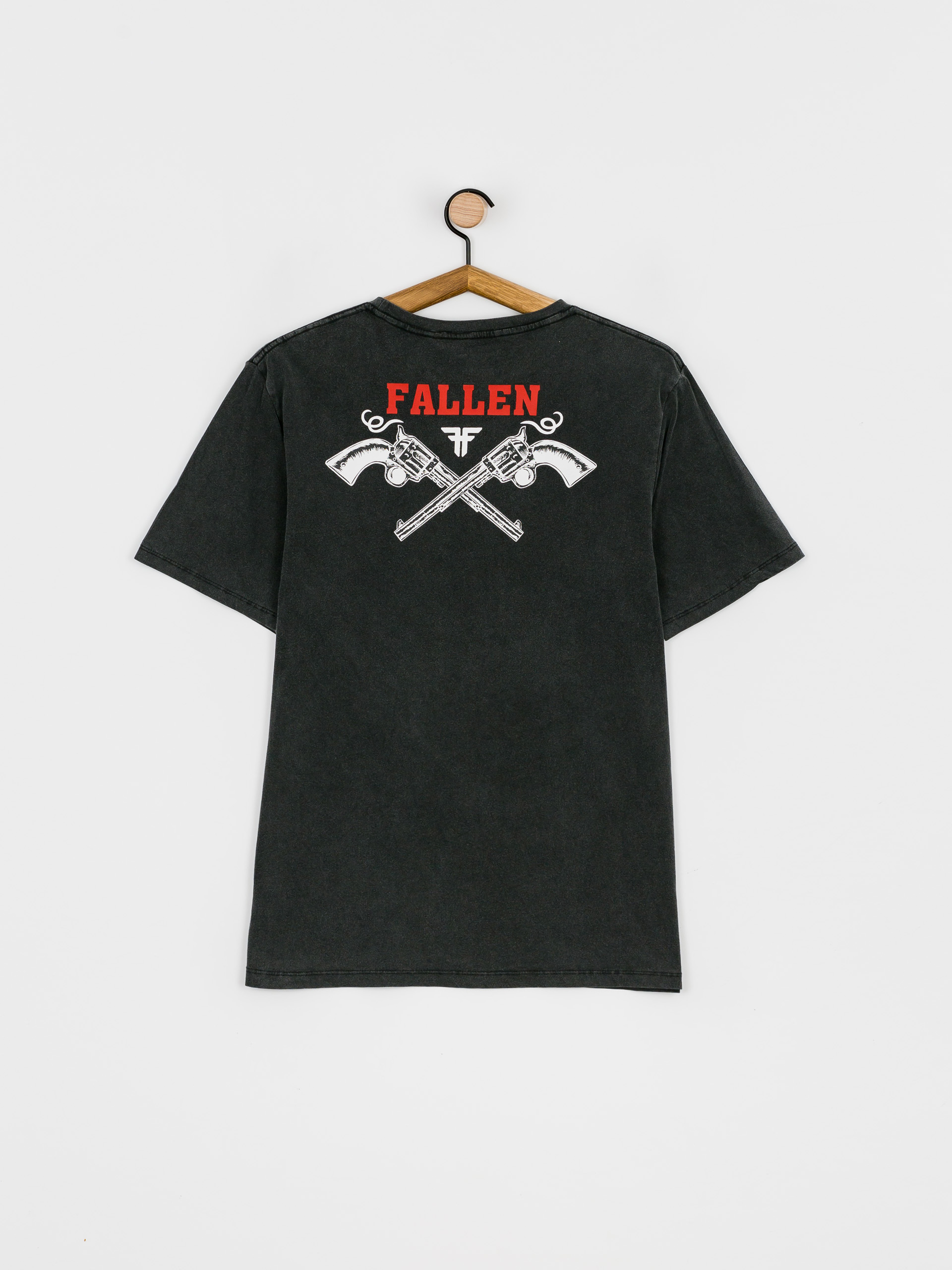T-shirt Fallen Revolver (black enzymatic wash/white x billy marks)