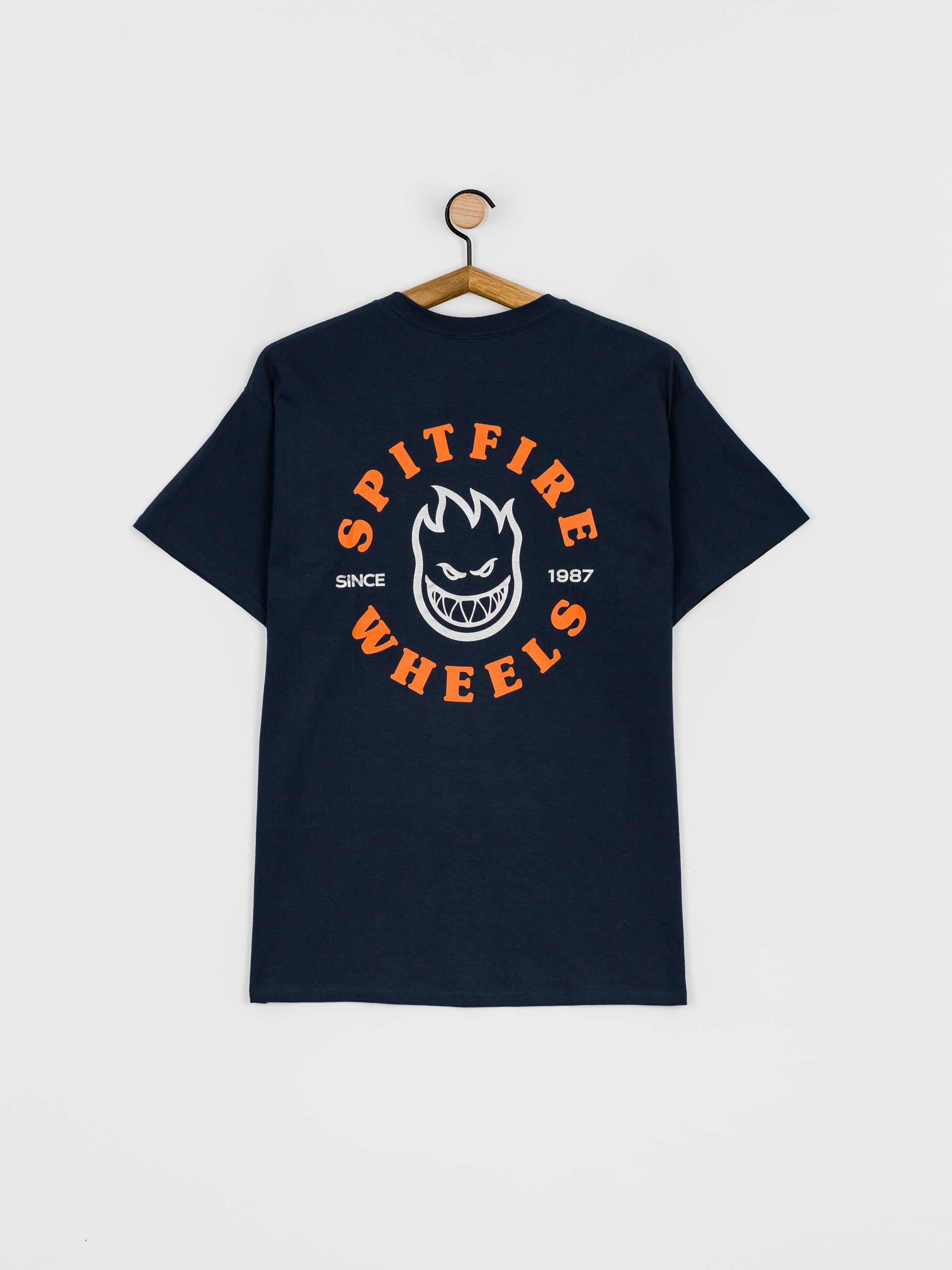 T-shirt Spitfire Pkt Bghd Clsc (navy/orange)