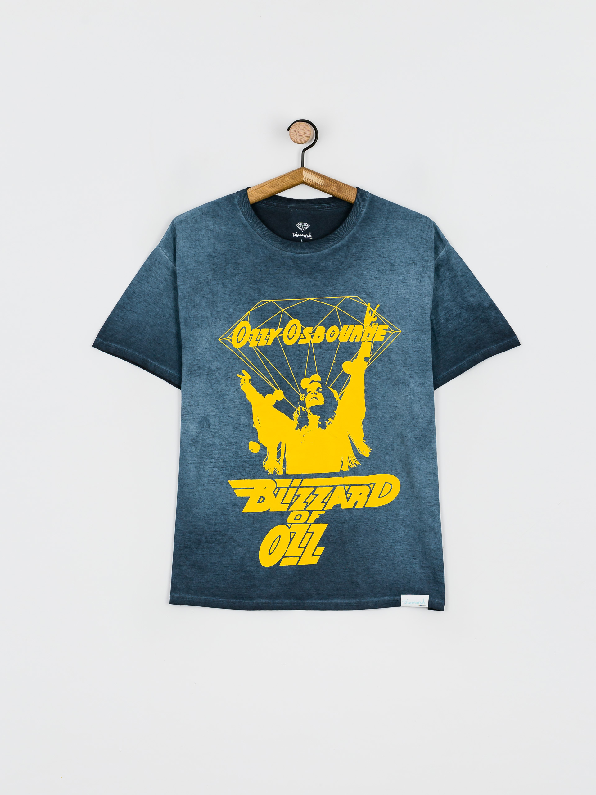 T-shirt Diamond Supply Co. Dark Idol Oil Wash (nvy)