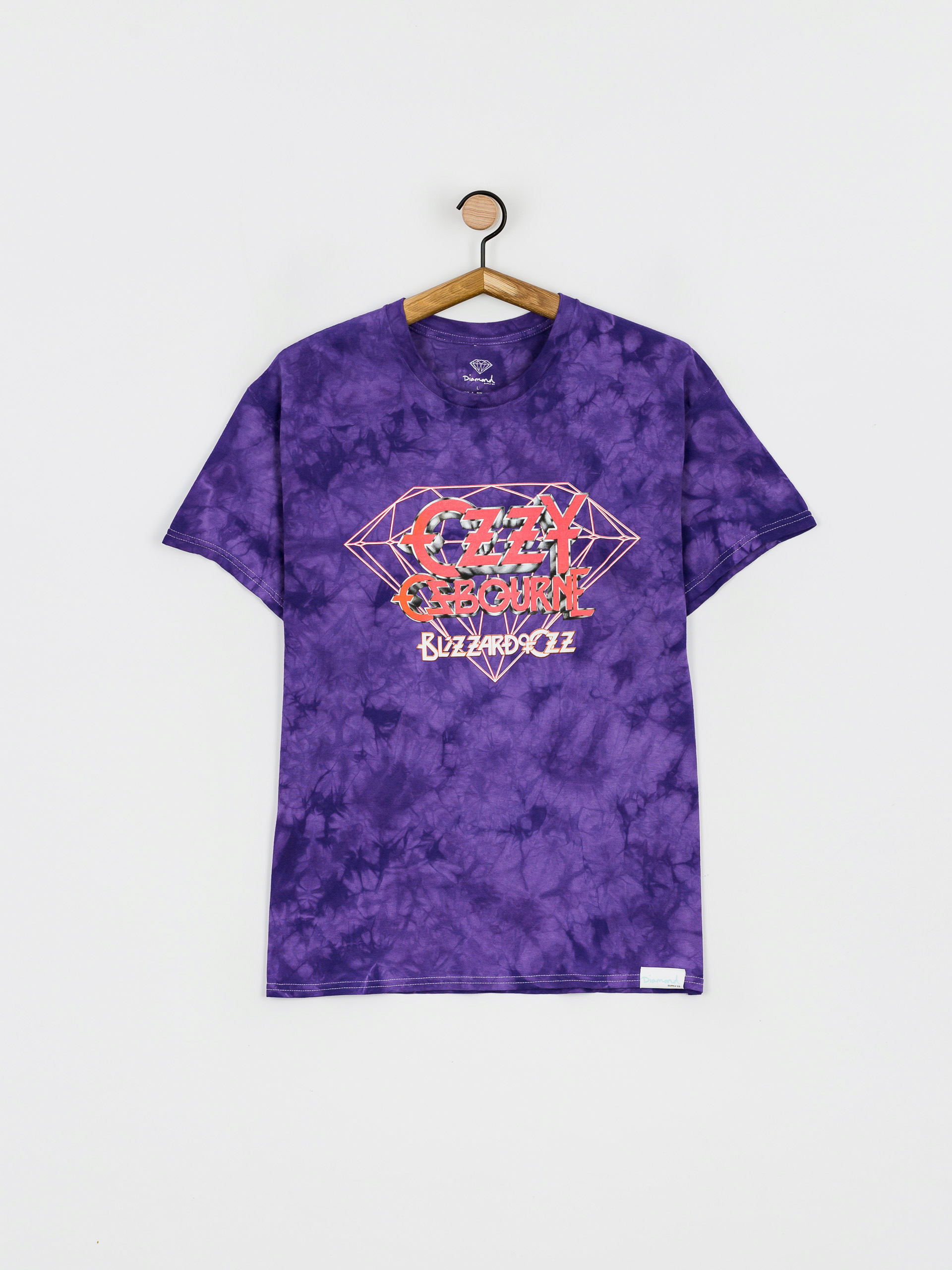 T-shirt Diamond Supply Co. Ozzy Osbourne Mineral Wash (pur)