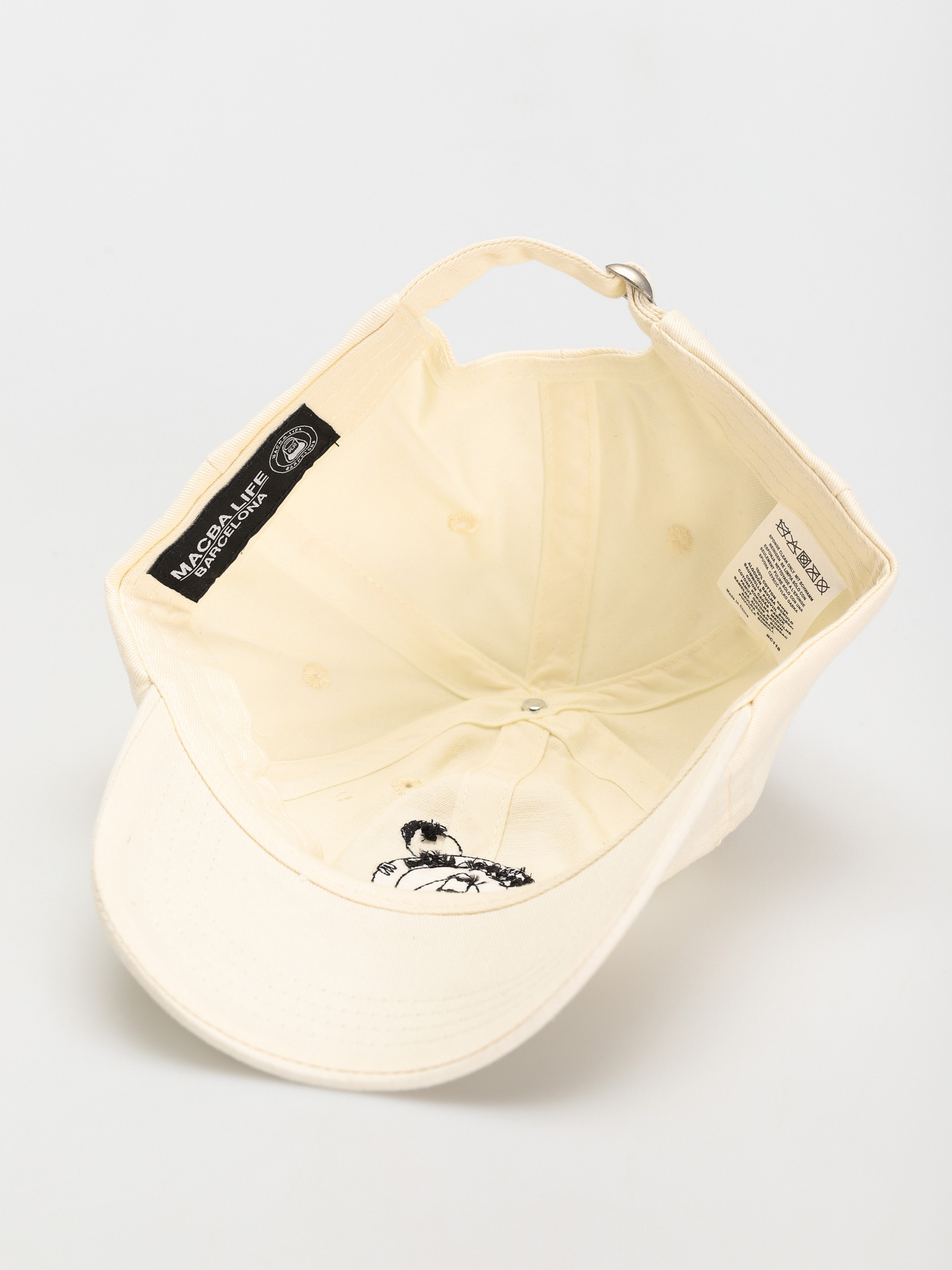 Czapka z daszkiem Macba Life Henry Jones Dad Cap MBL Logo (natural)