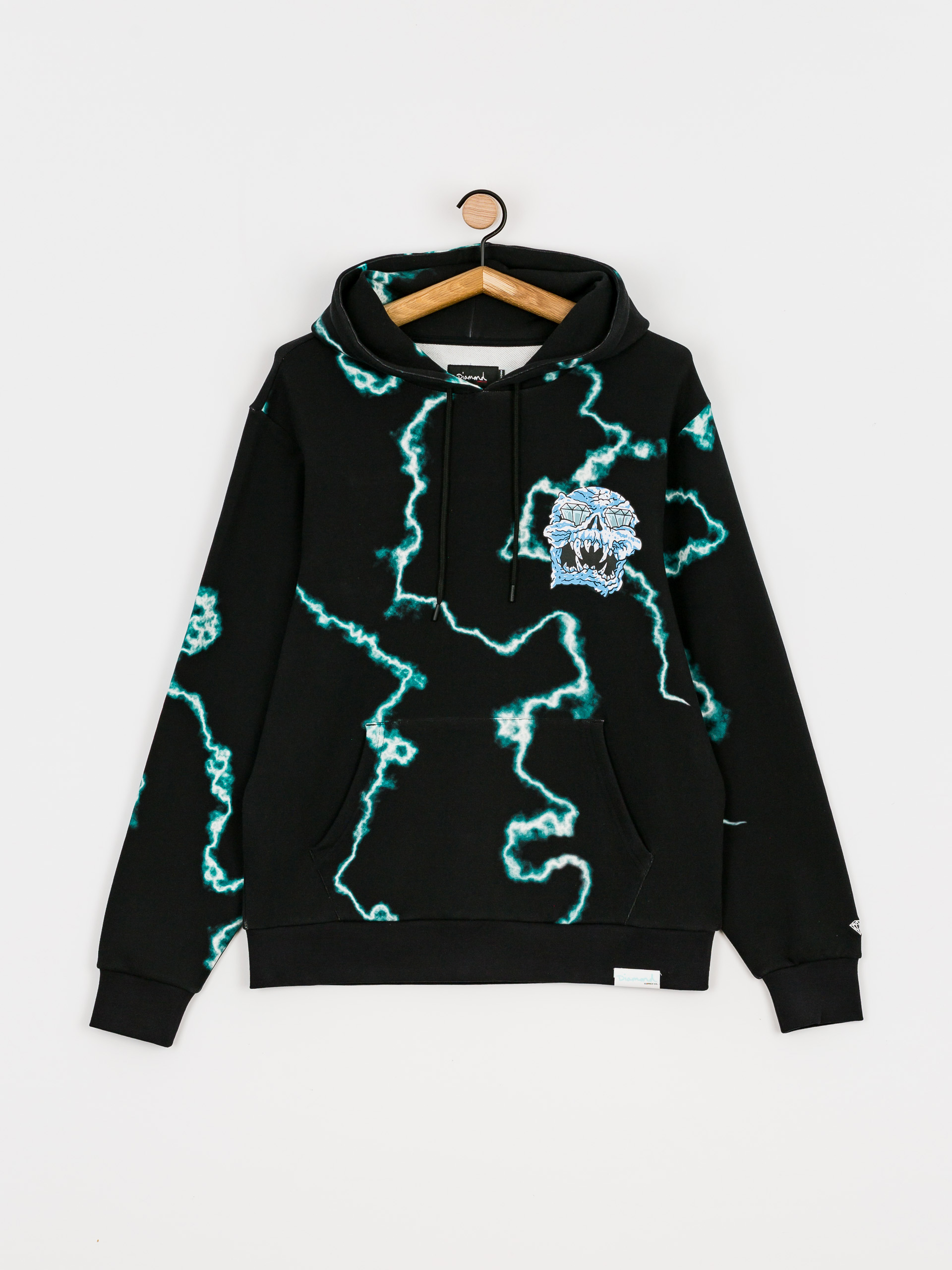 Bluza Diamond Supply Co. Mad Lightning Allover Print (black)