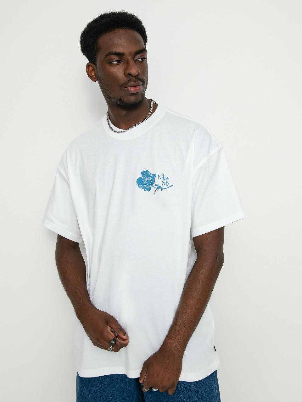 T-shirt Nike SB Flower (white)