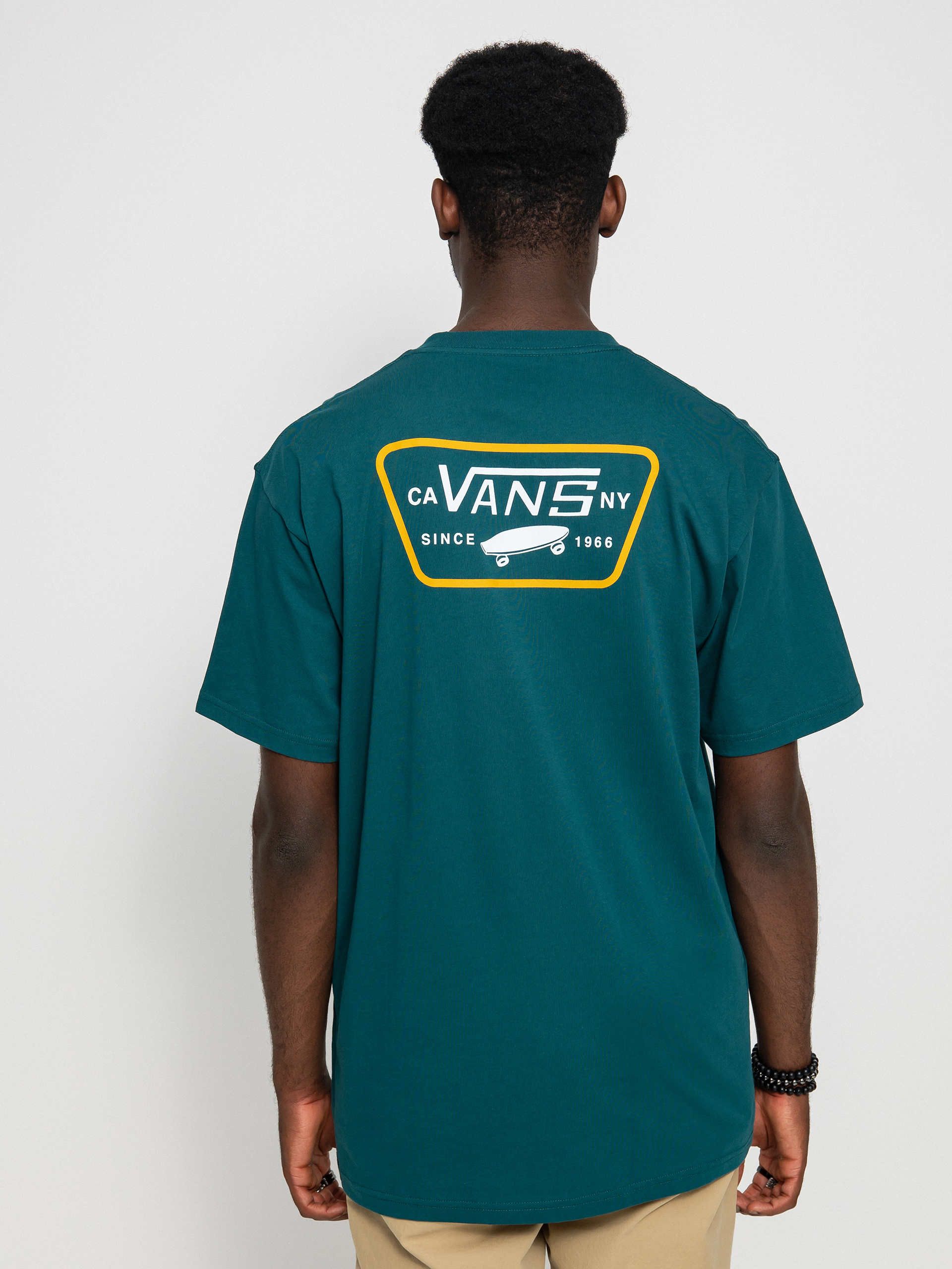 T-shirt Vans Full Patch Back (deep teal/white)