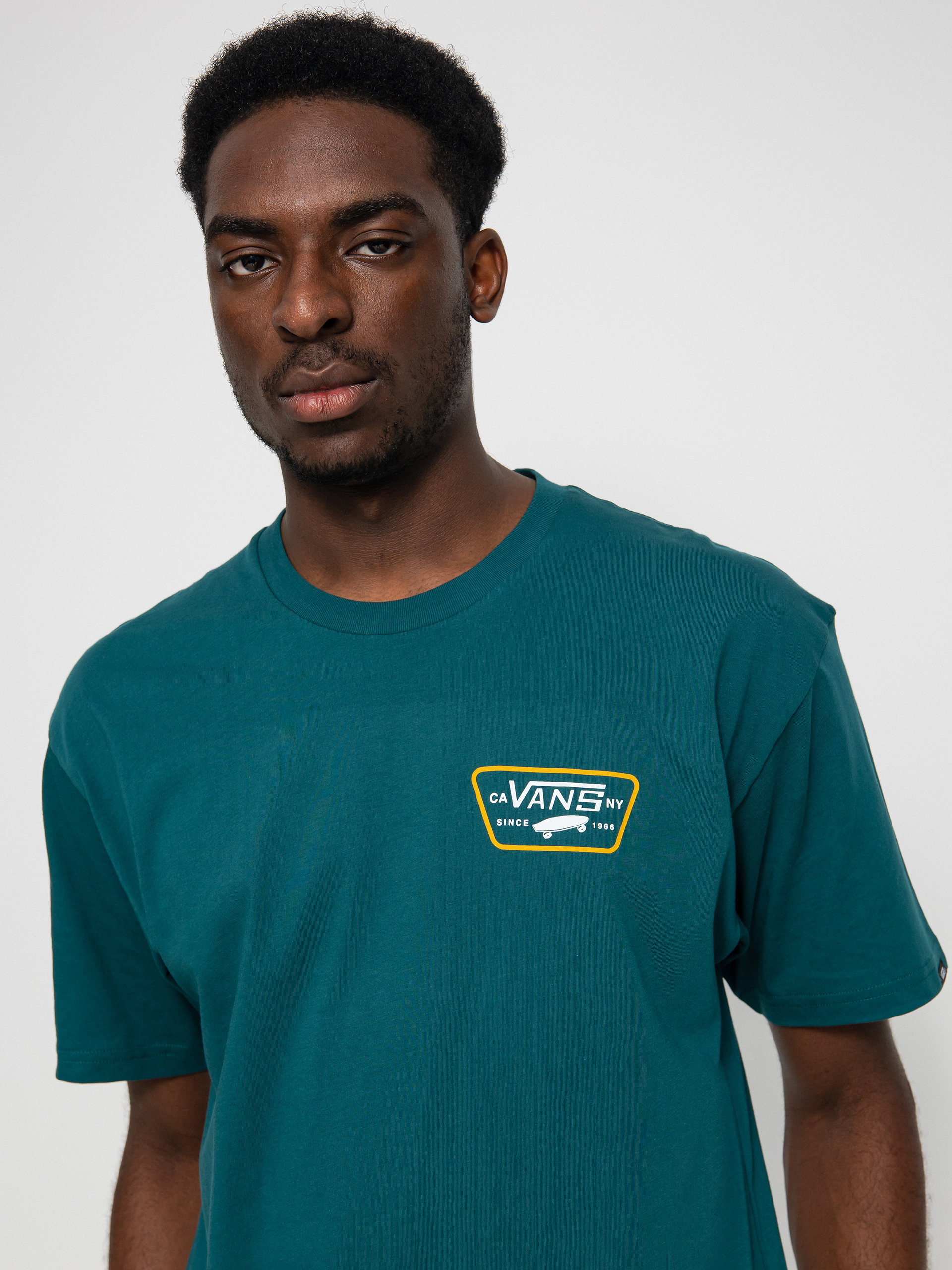 T-shirt Vans Full Patch Back (deep teal/white)