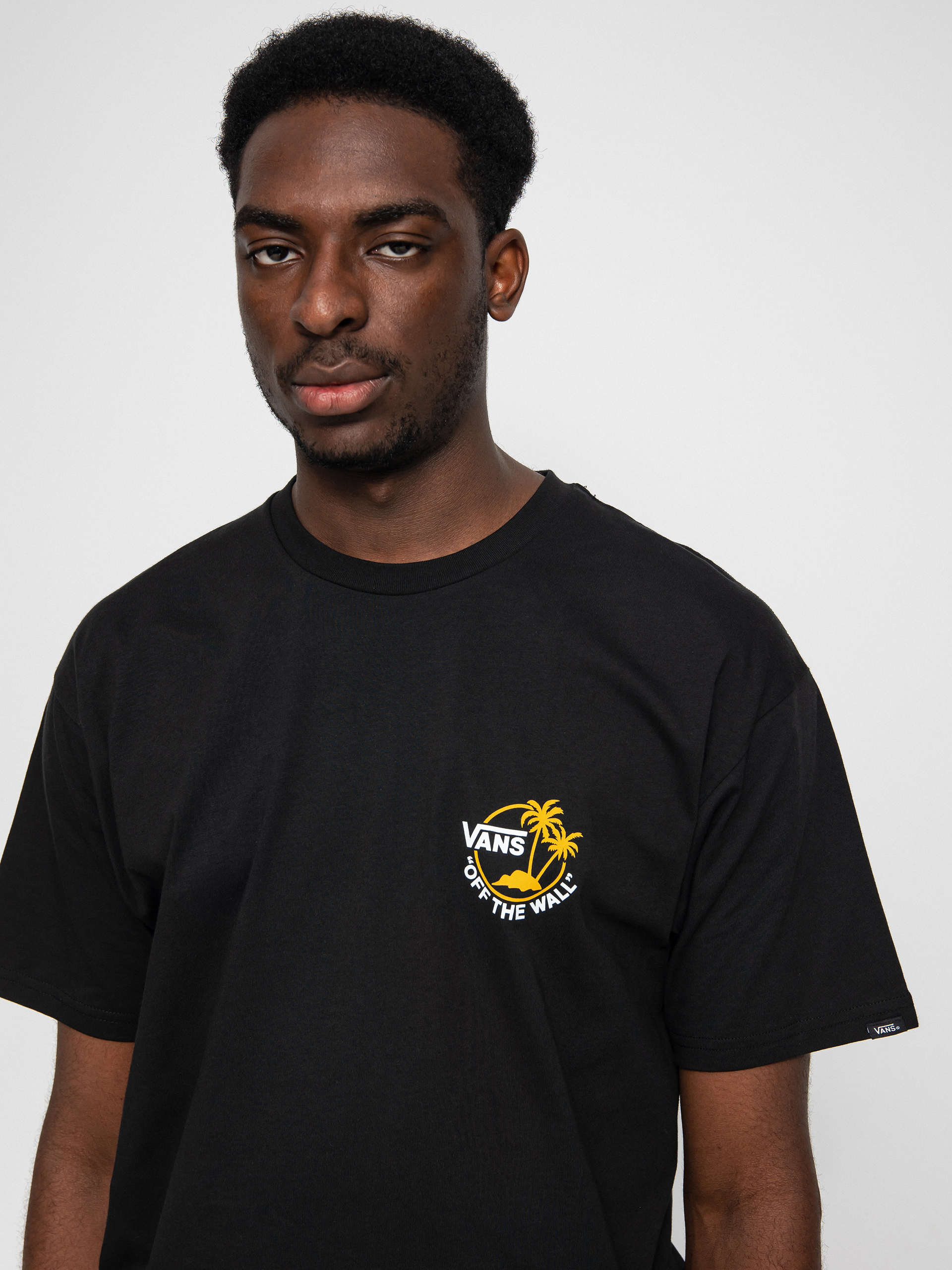 T-shirt Vans Classic Mini Dual Palm II (black/golden yellow)