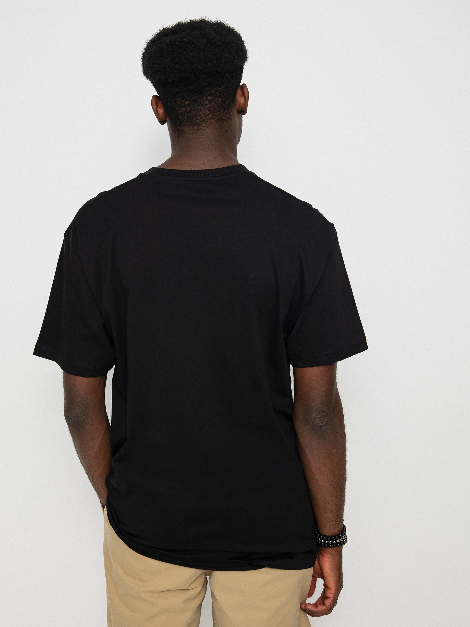 T-shirt Vans Left Chest Logo Plus (black/golden yellow)
