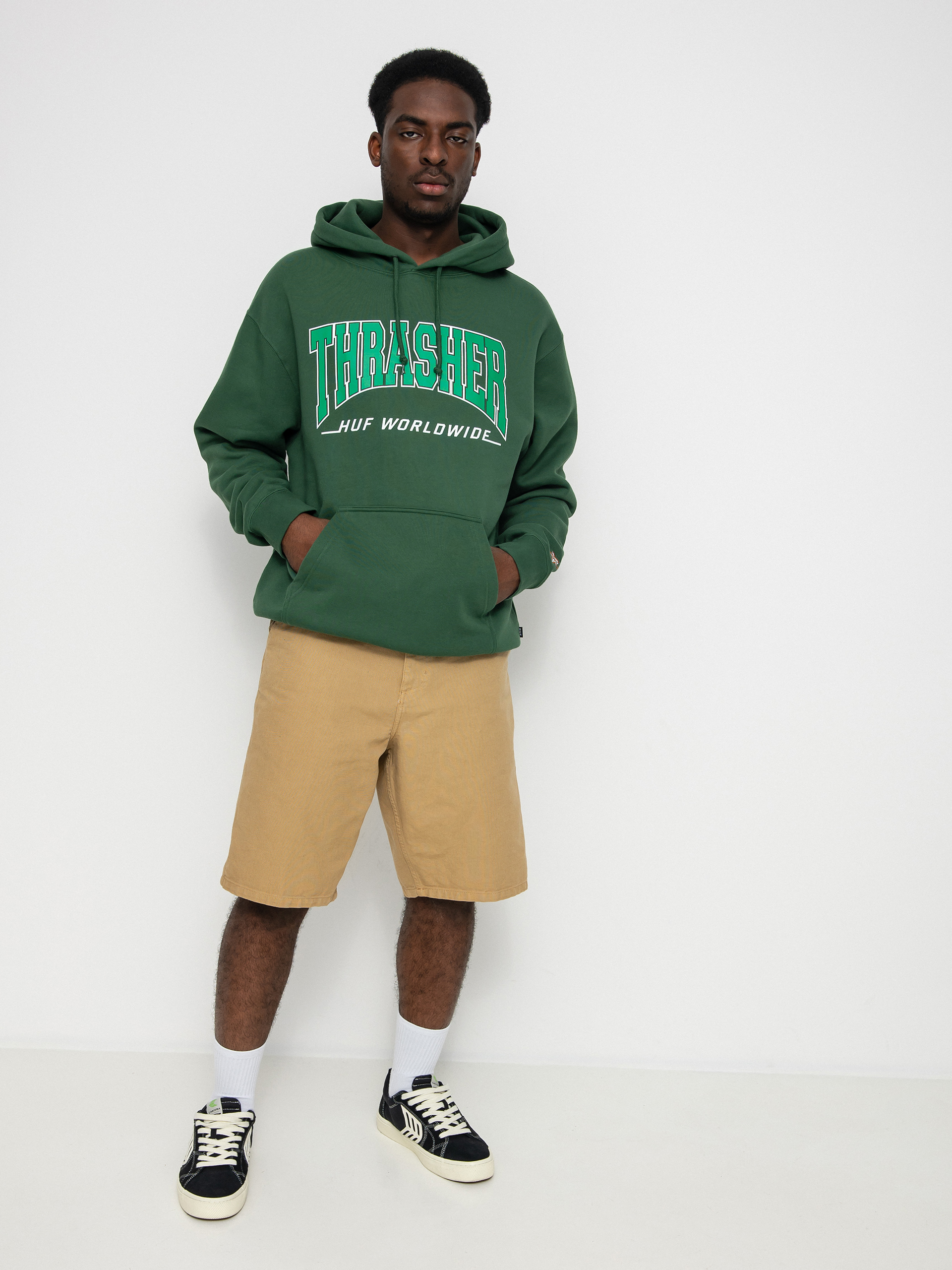Bluza z kapturem HUF X Thrasher Bayview HD (forest green)