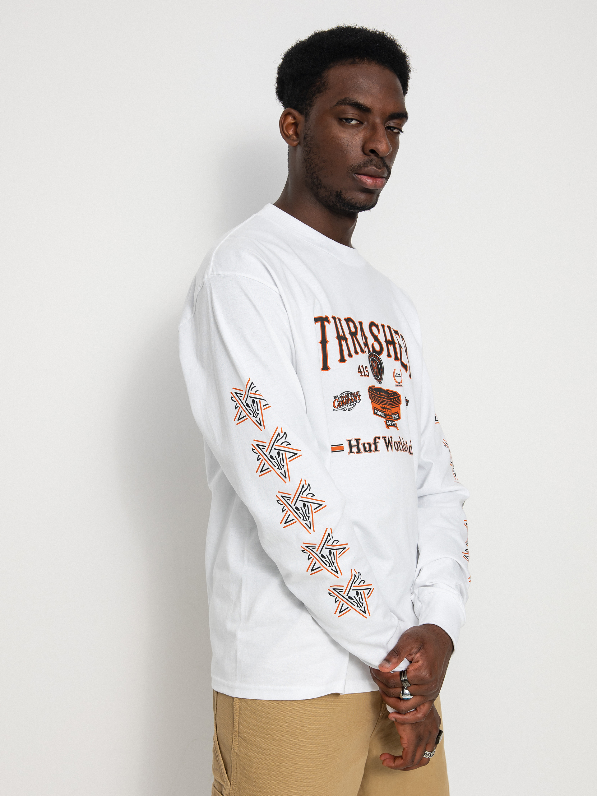 Longsleeve HUF X Thrasher Monteray (white)