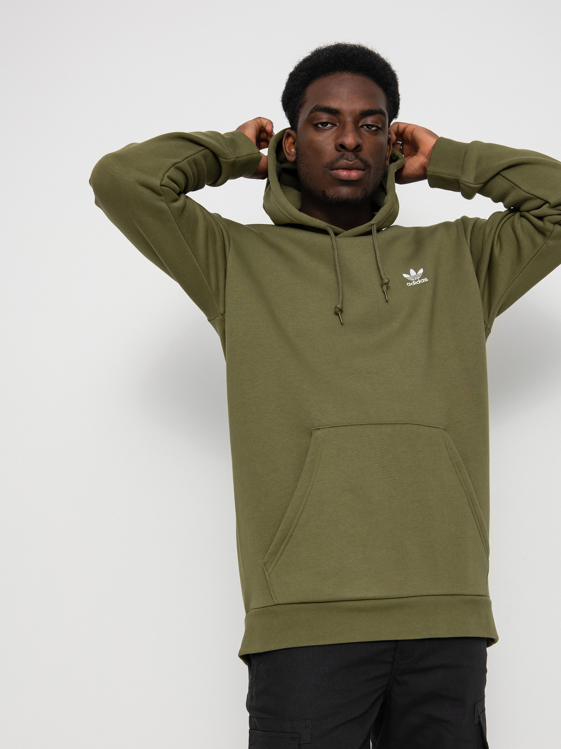 Bluza z kapturem adidas Originals Essential HD (focus olive)