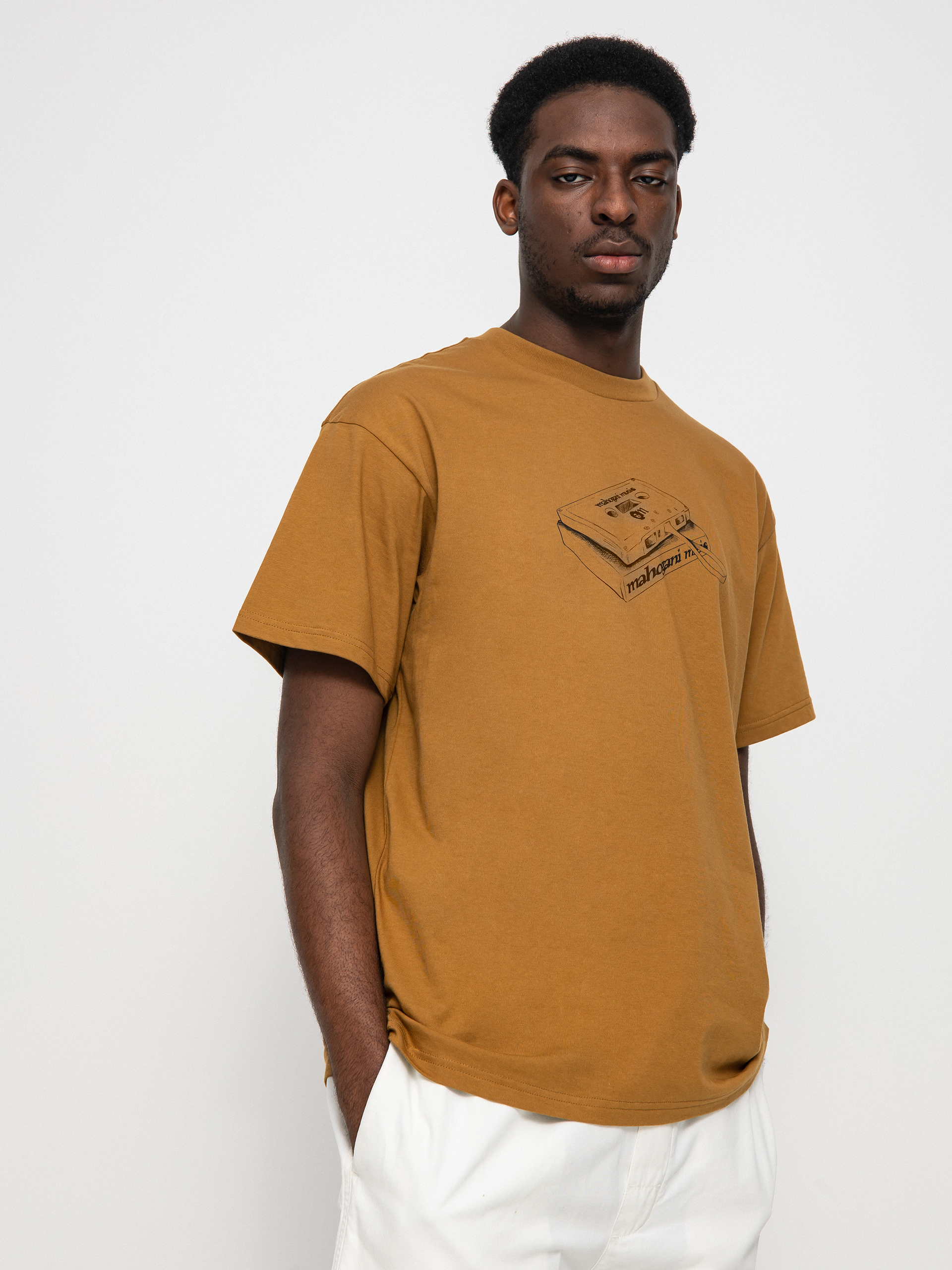 T-shirt Carhartt WIP X Relevant Parties Vol 2 Mahogani Music (hamilton brown/black)