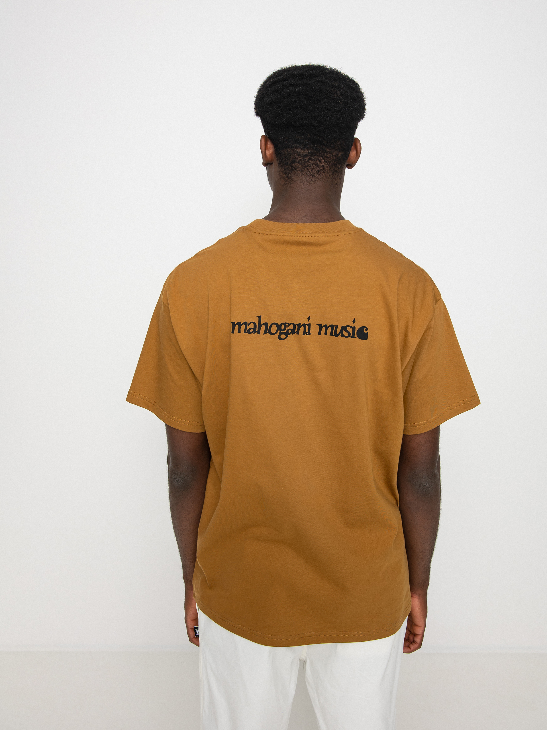 T-shirt Carhartt WIP X Relevant Parties Vol 2 Mahogani Music (hamilton brown/black)